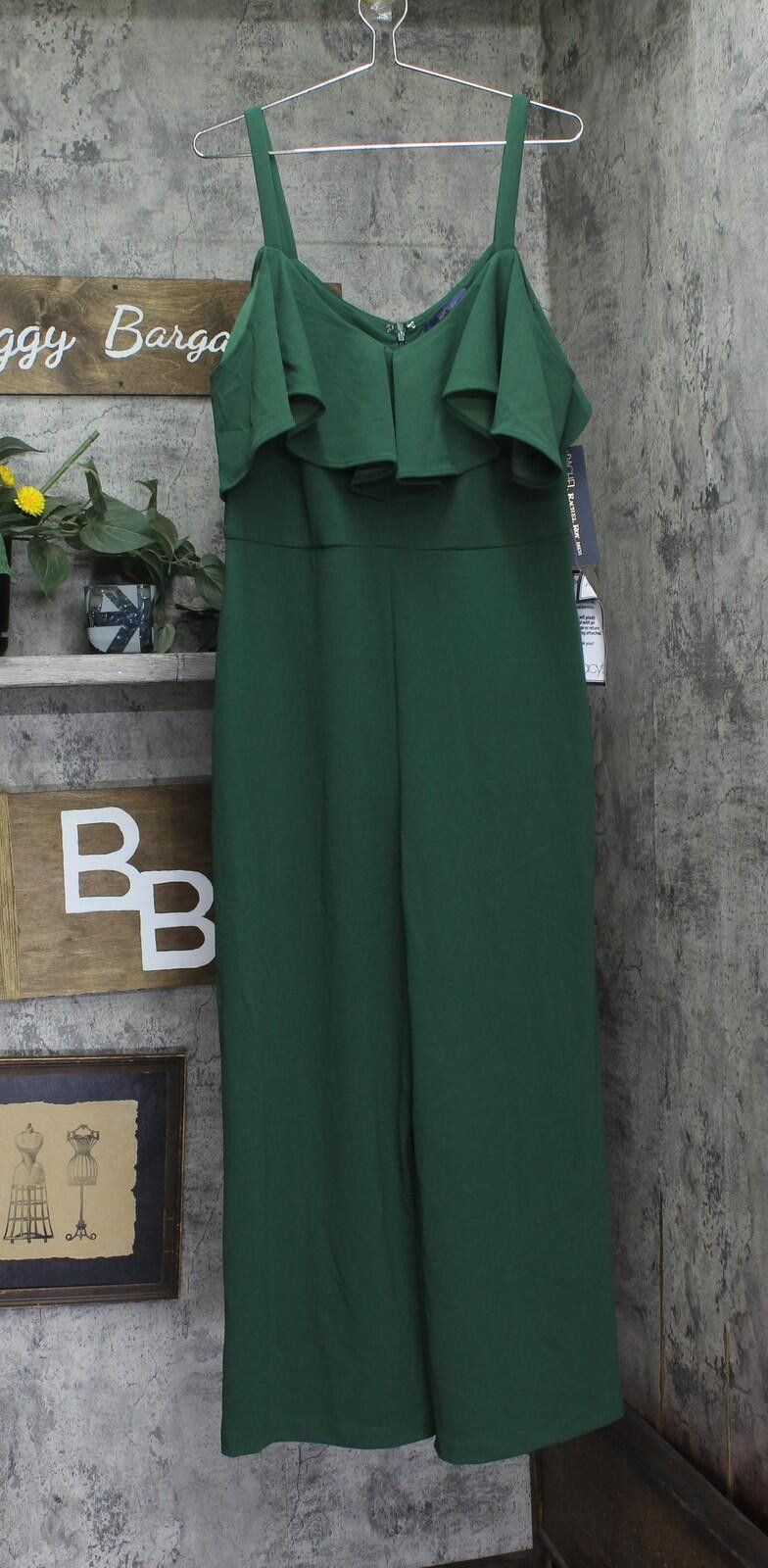 Other Nwt Rachel Rachel Roy Off-the-shoulder Jumpsuit Green Xl Size 40" / US 18 - 1 Thumbnail