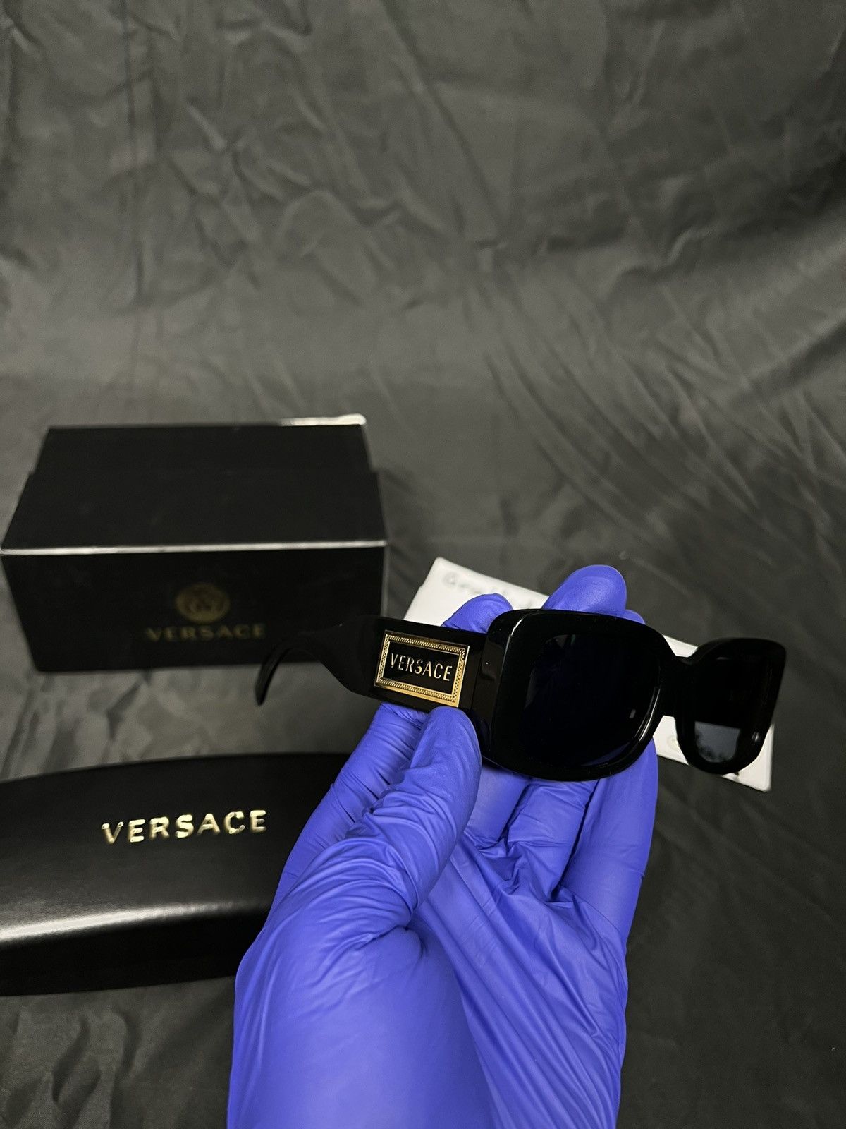 Versace Versace 0VE4377 Sunglasses biggy Japan style big logo Size ONE SIZE - 1 Thumbnail