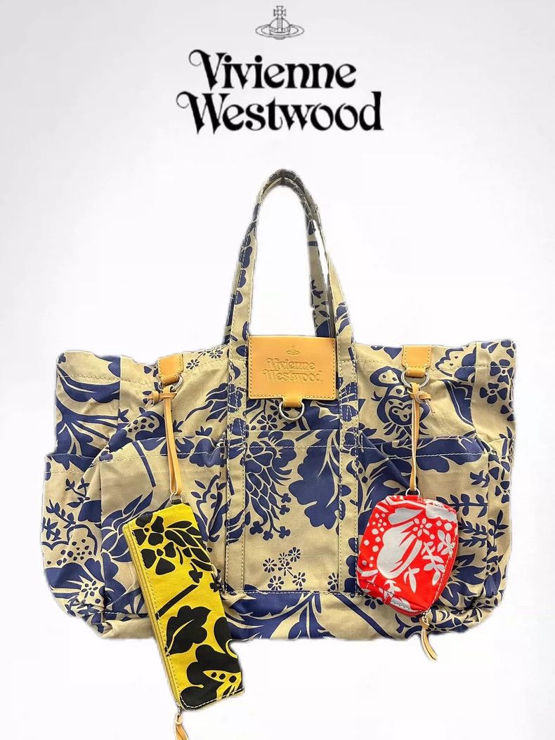 Vivienne Westwood Vivienne Westwood size os Saturn super large tote bag mommy Size ONE SIZE - 1 Thumbnail