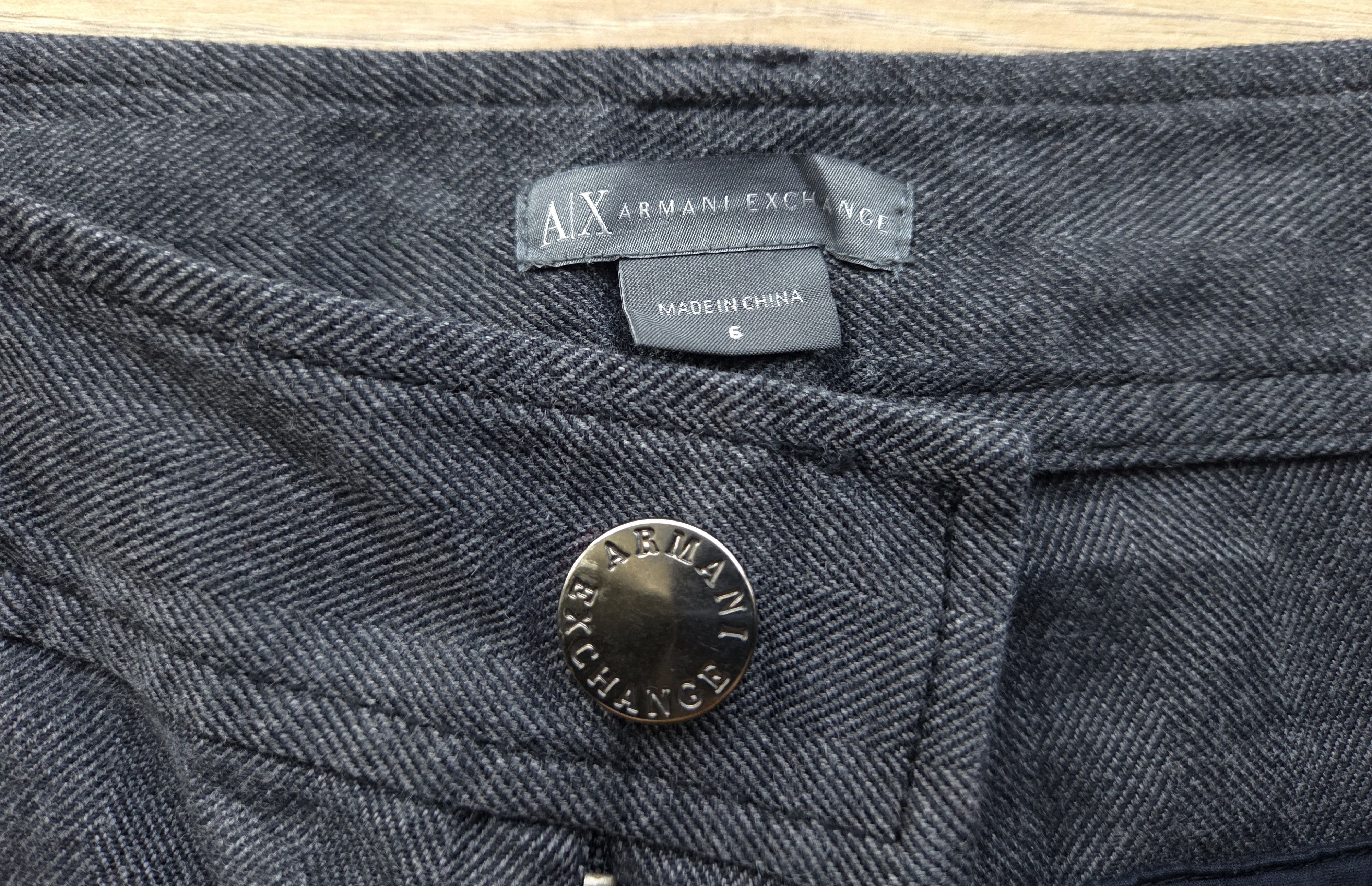 Armani Exchange Vintage Armani Exchange AX Multi Zipper Pockets Biker Pants Size 31" - 4 Thumbnail