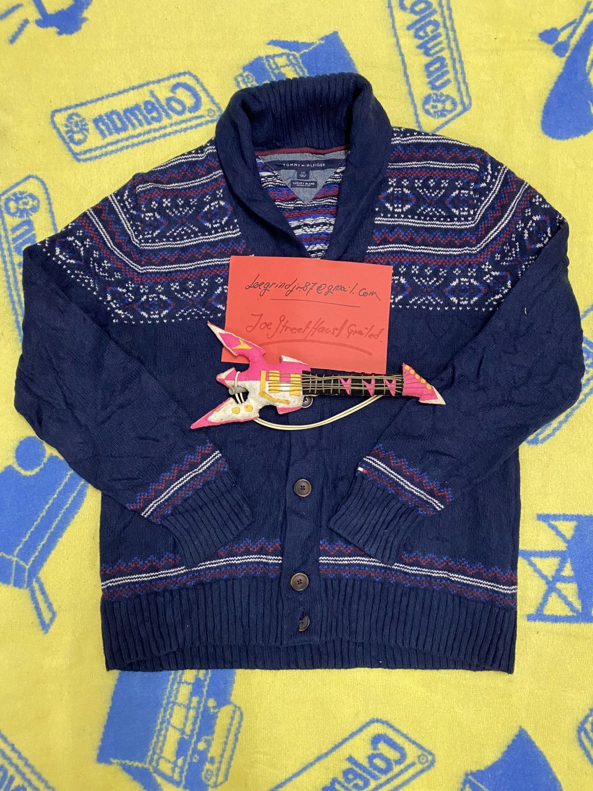 Tommy Hilfiger × Vintage TOMMY HILFIGER x Knitwear (Luxury Blend) Size US L / EU 52-54 / 3 - 3 Thumbnail