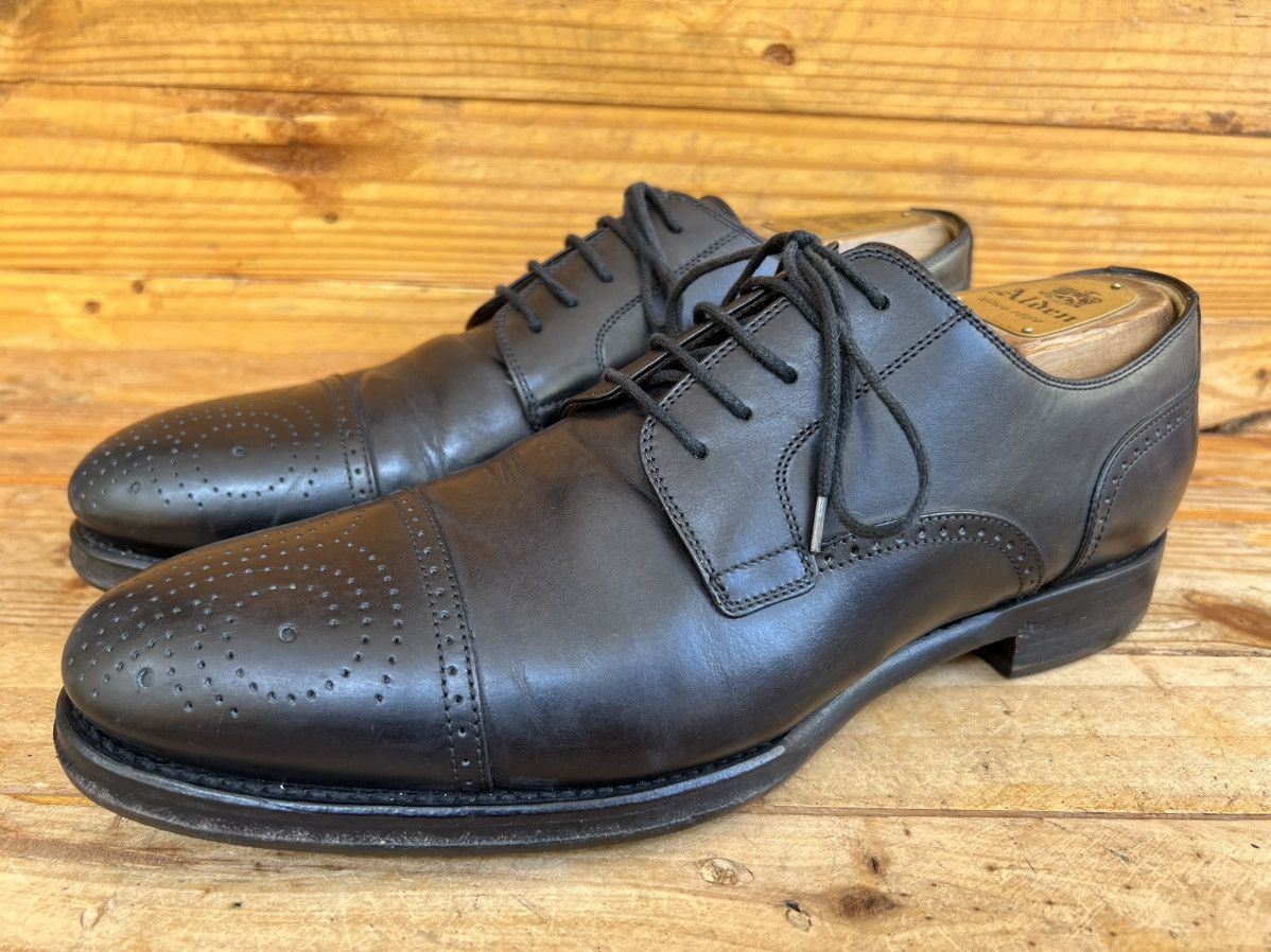 Gucci Gucci Black Leather Lace-up Perforated Cap Toe Dress Shoes Size US 8 / EU 41 - 1 Thumbnail