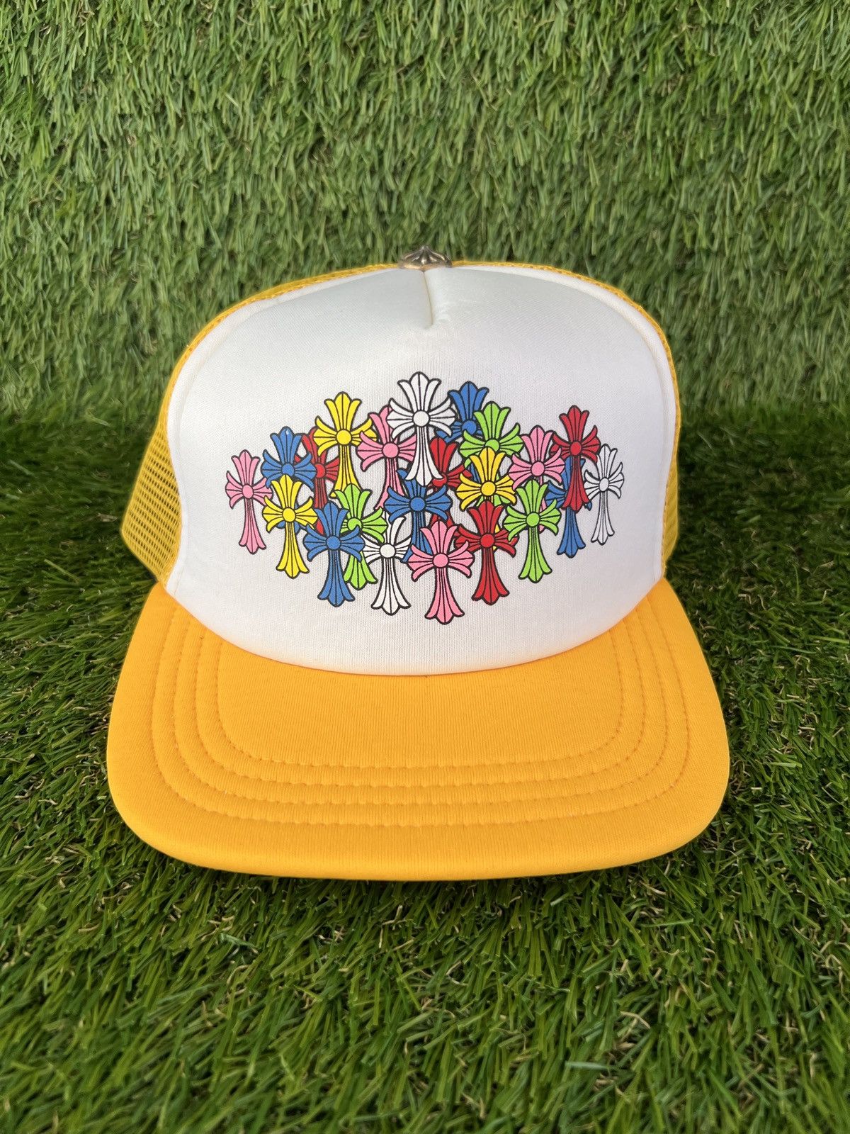 Chrome Hearts Chrome Hearts Mutli Cross Trucker Hat Yellow