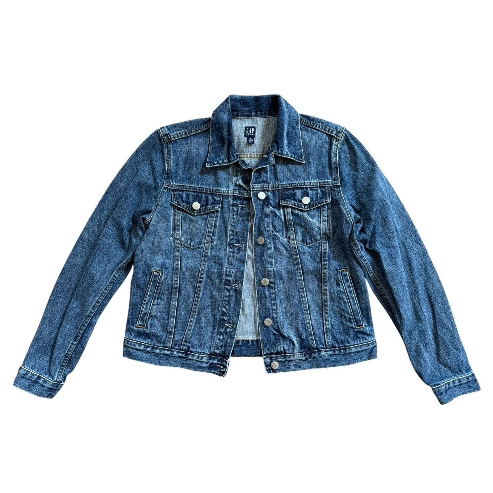 Gap WOODSTOCK 60s Tie Dye Upcycled Vintage Retro Denim Jacket M Size M / US 6-8 / IT 42-44 - 5 Thumbnail