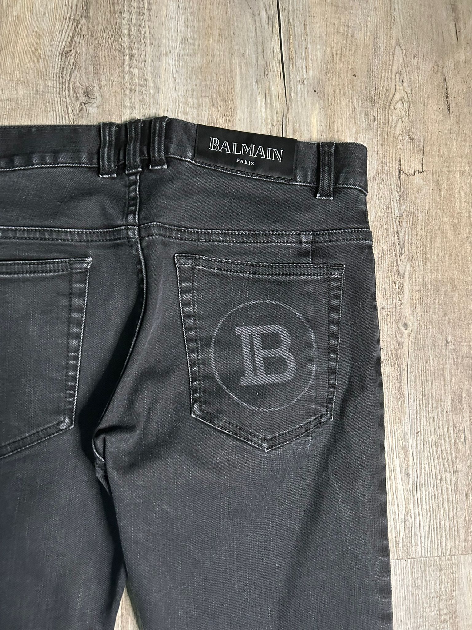 Balmain Denim wash black balmain jeans Size US 30 / EU 46 - 7 Thumbnail