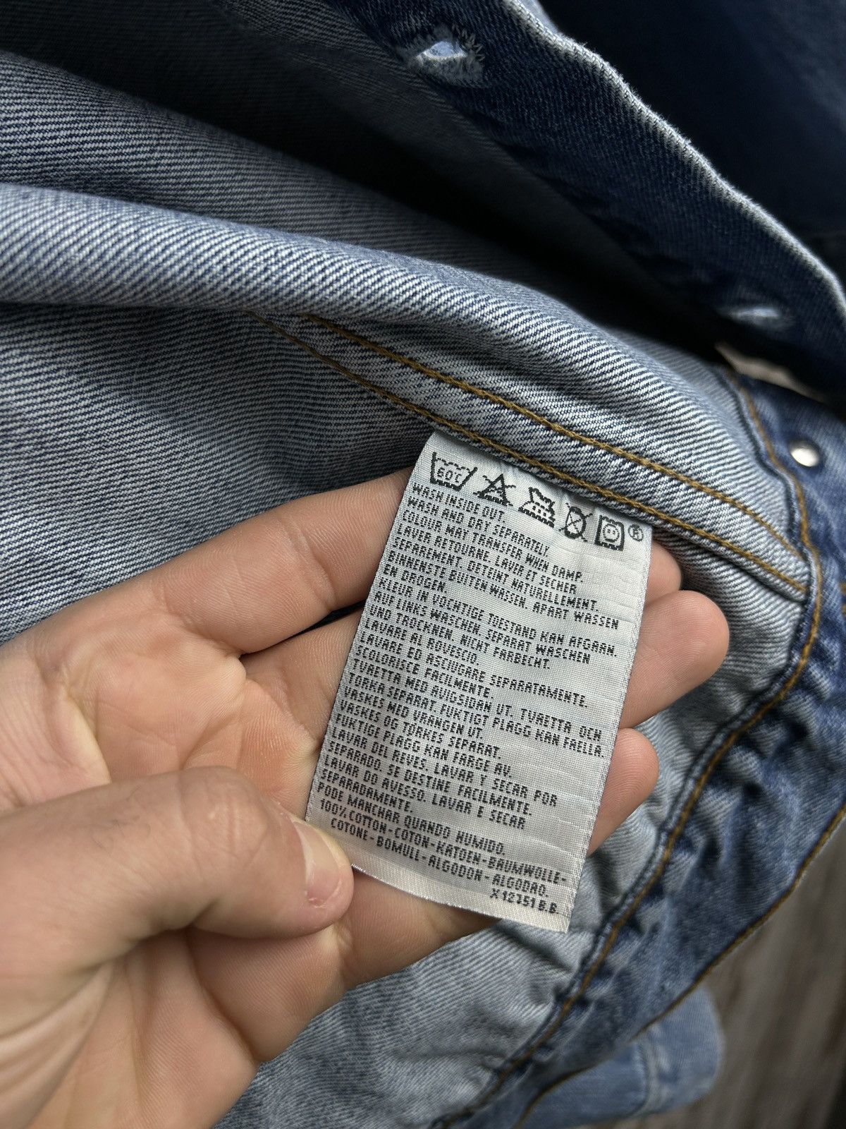 Levi's × Levi's Vintage Clothing × Vintage Mens Vintage Levis Denim jacket trucker y2k streetwear rare Size US M / EU 48-50 / 2 - 17 Thumbnail