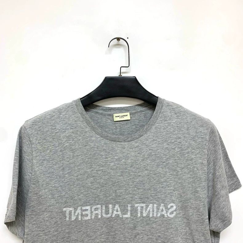 Saint Laurent Paris Saint Laurent Gray chest logo short sleeve 2504-Nextarrow Size US XXL / EU 58 / 5 - 5 Thumbnail