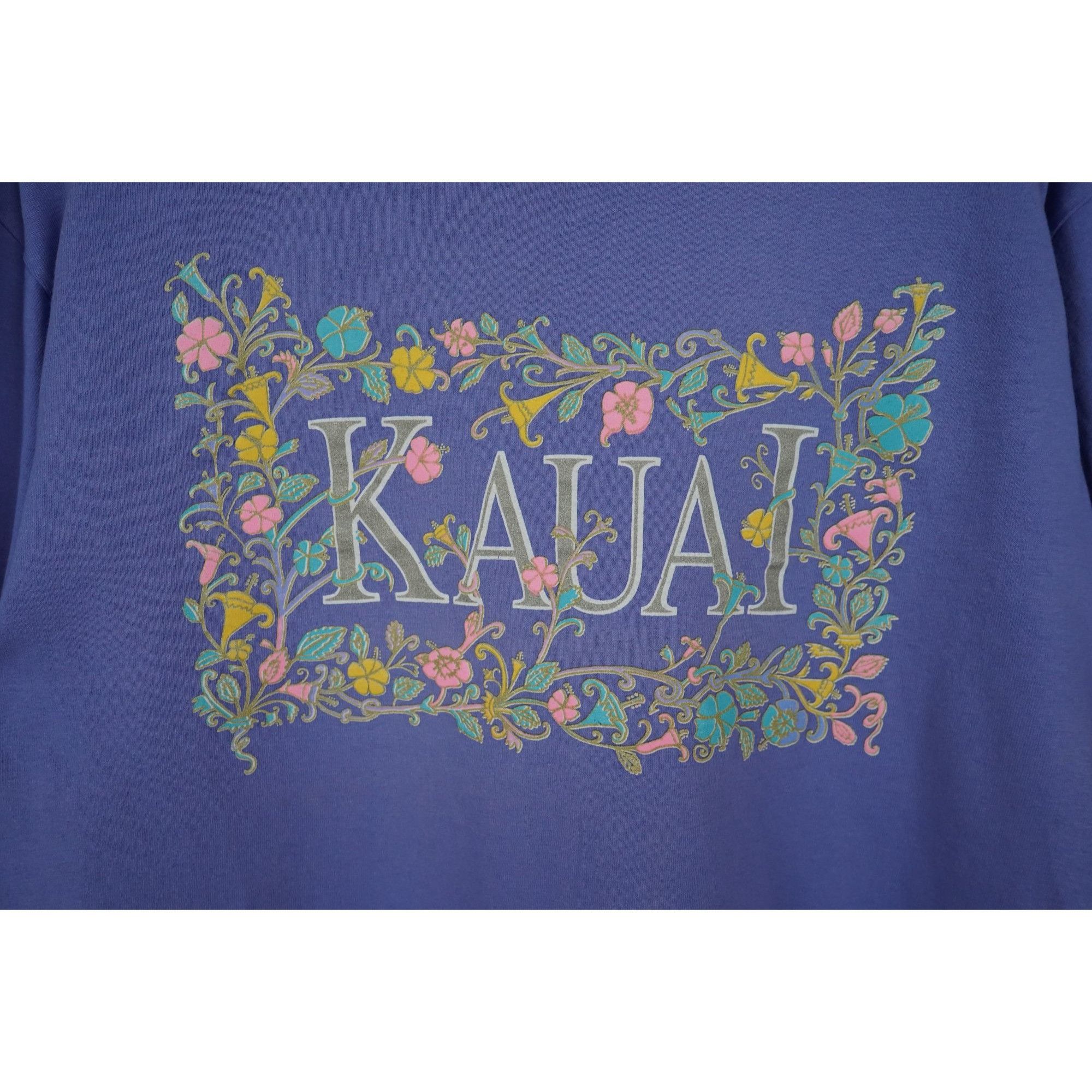 Vintage 90s Kauai Floral Art Vintage Tshirt - Men's L - Item #297 Size US L / EU 52-54 / 3 - 3 Thumbnail