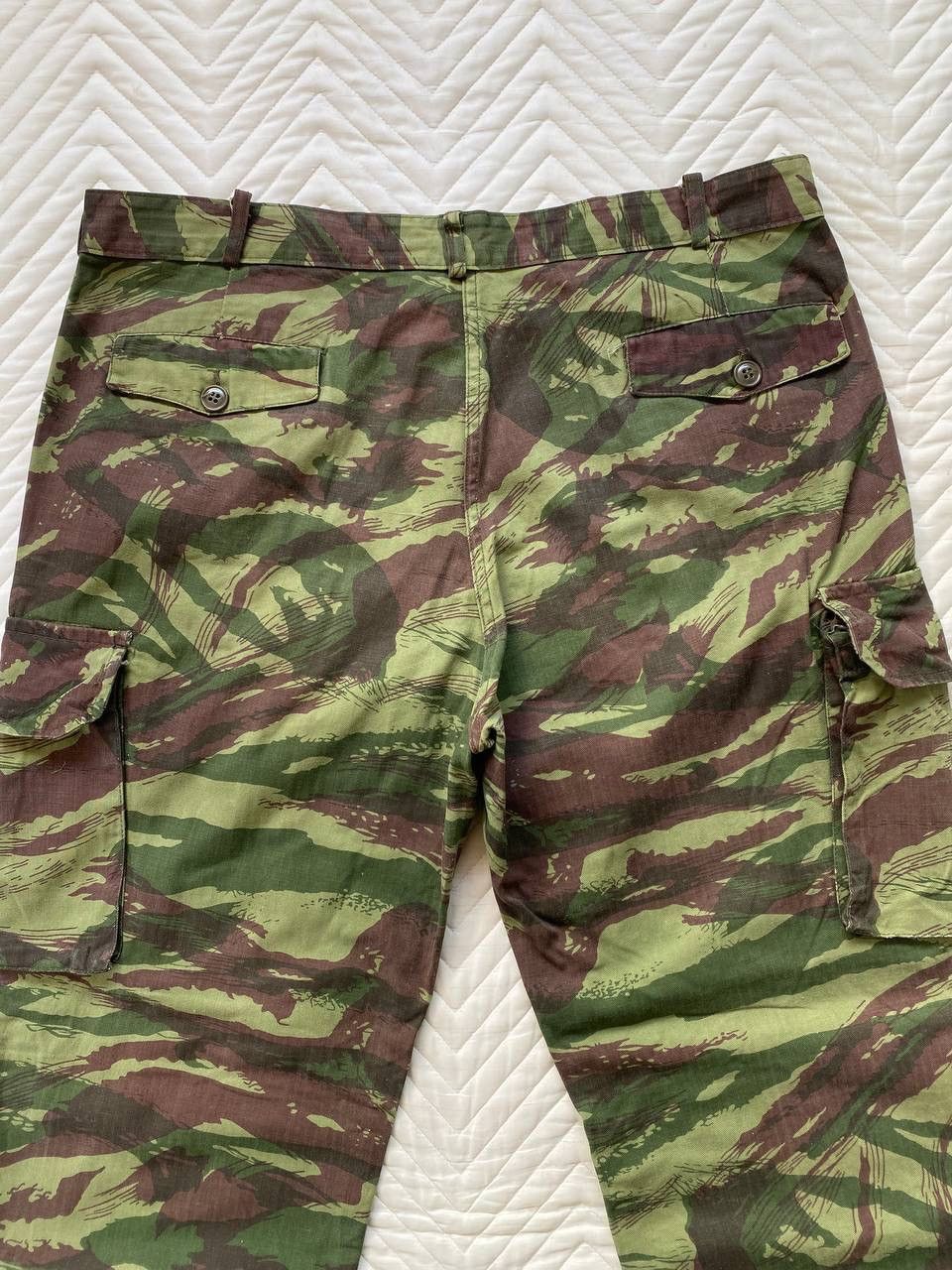 Vintage Issue Vintage 90s Greek Army Pantolan HBT Lizard Camo Pant Size US 37 - 6 Thumbnail