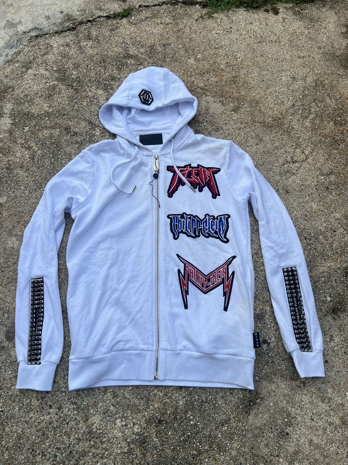 Hypebeast × Philipp Plein Philipp Plein Punk Design Hoodie Size US M / EU 48-50 / 2 - 2 Thumbnail