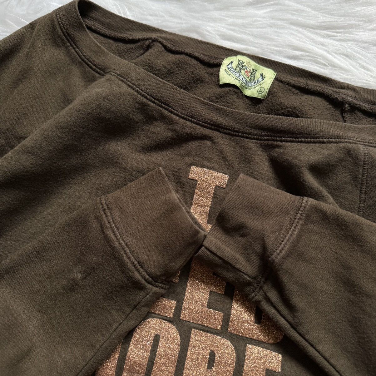Juicy Couture 📌 Vintage Juicy Couture “I need More Juicy” Y2K Sweatshirt Size L / US 10 / IT 46 - 11 Thumbnail