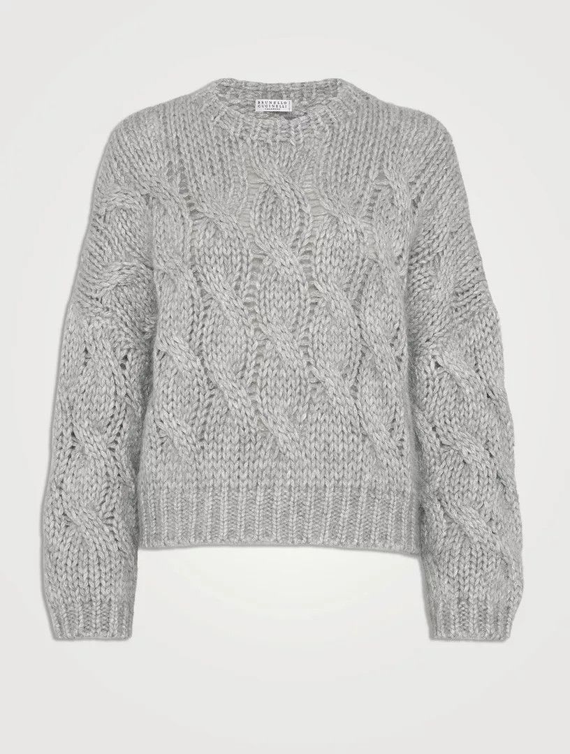 o1la1rc1a0325 Knitted Sweater in Dark Grey