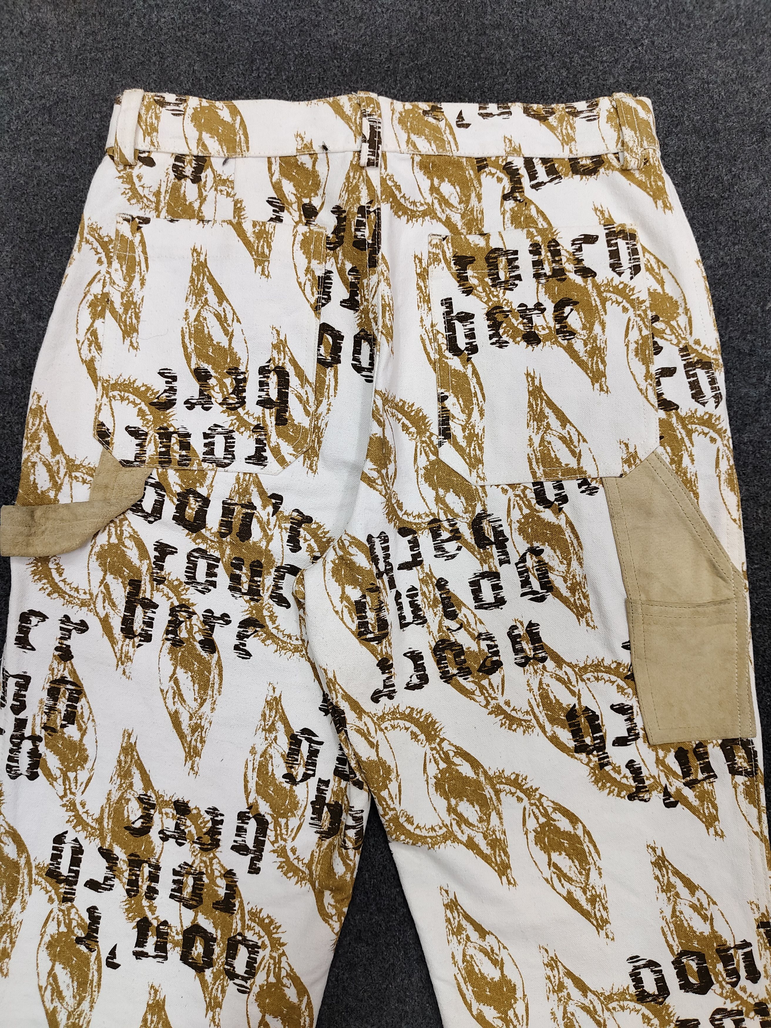 Japanese Brand 00s Algonquins🇯🇵 "don't touch here" Graphic Pants Size 28" / US 6 / IT 42 - 3 Thumbnail