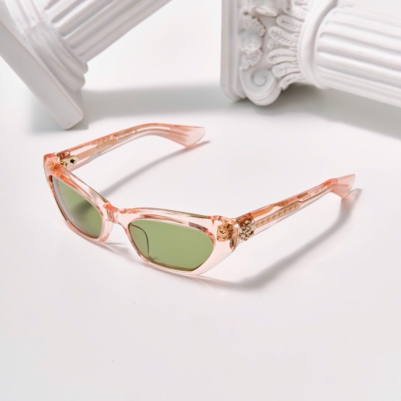 Chrome Hearts CHROME HEARTS HALLLA BALUUUU PINK CRYSTAL SUNGLASSES Size ONE SIZE - 1 Thumbnail