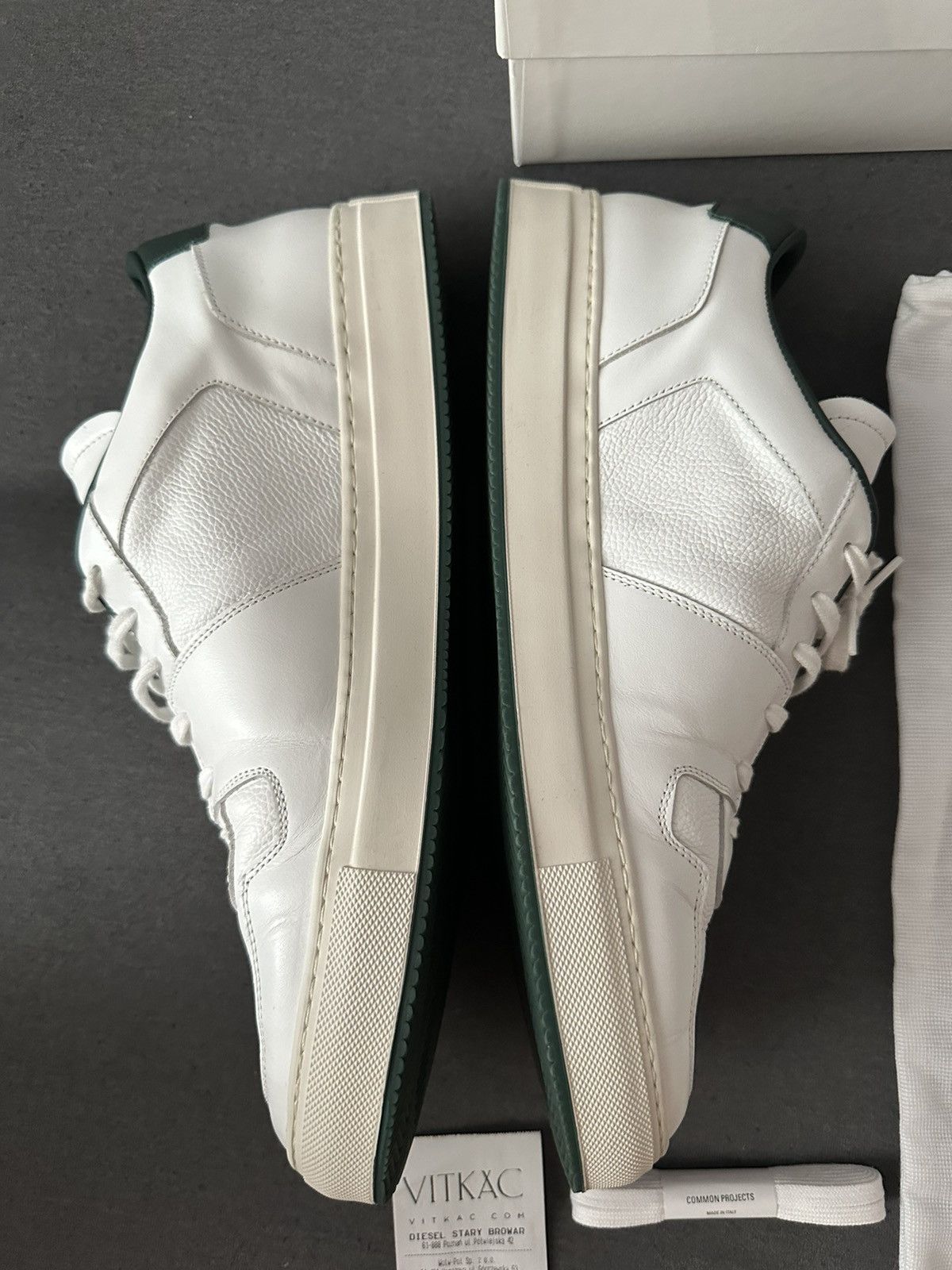 Common Projects Common Projects Decades Low White/Green 47EU - 13US Size US 14 / EU 47 - 3 Thumbnail