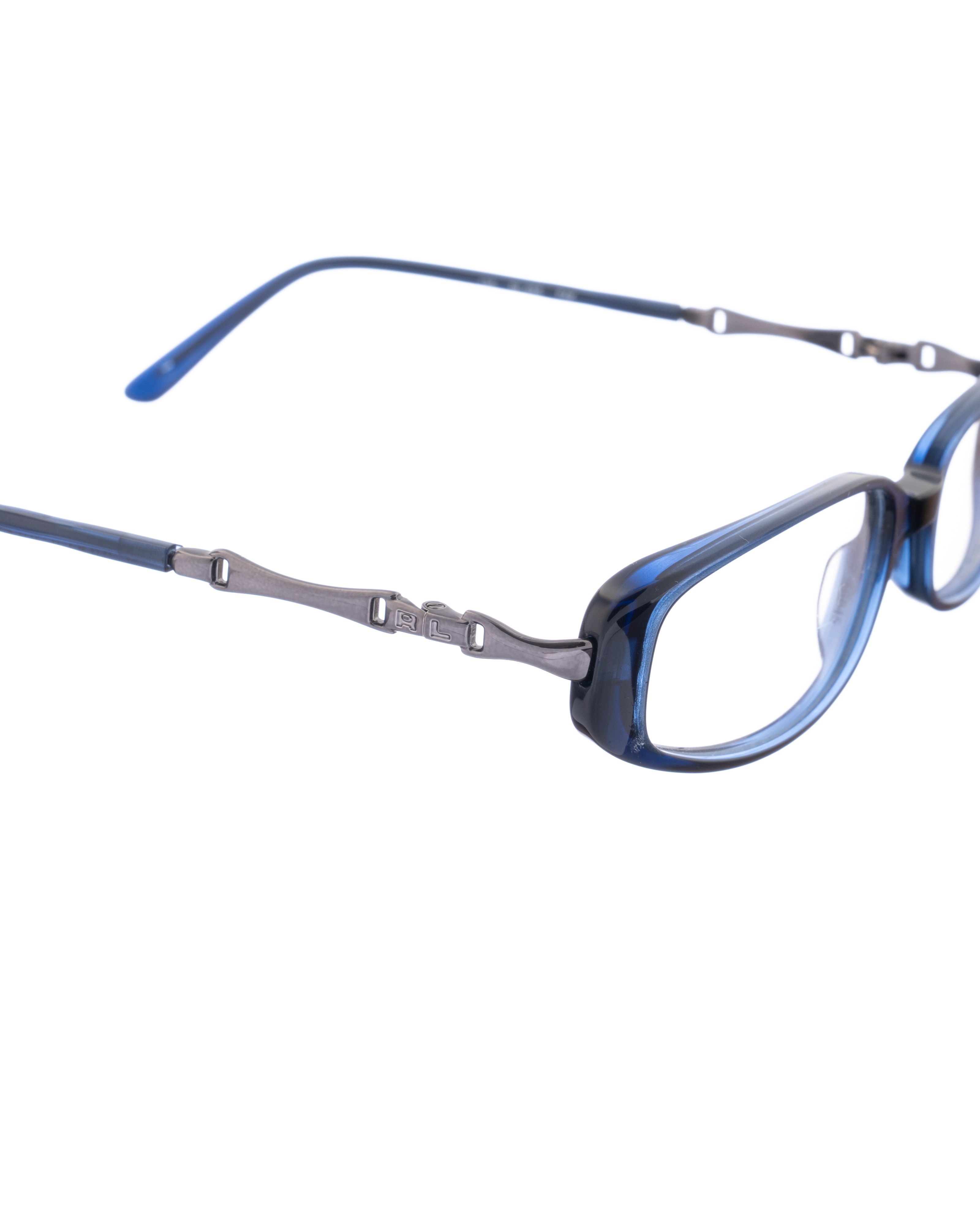 Ralph Lauren Ralph Lauren 00s Navy Blue Plastic Glasses Size ONE SIZE - 1 Thumbnail