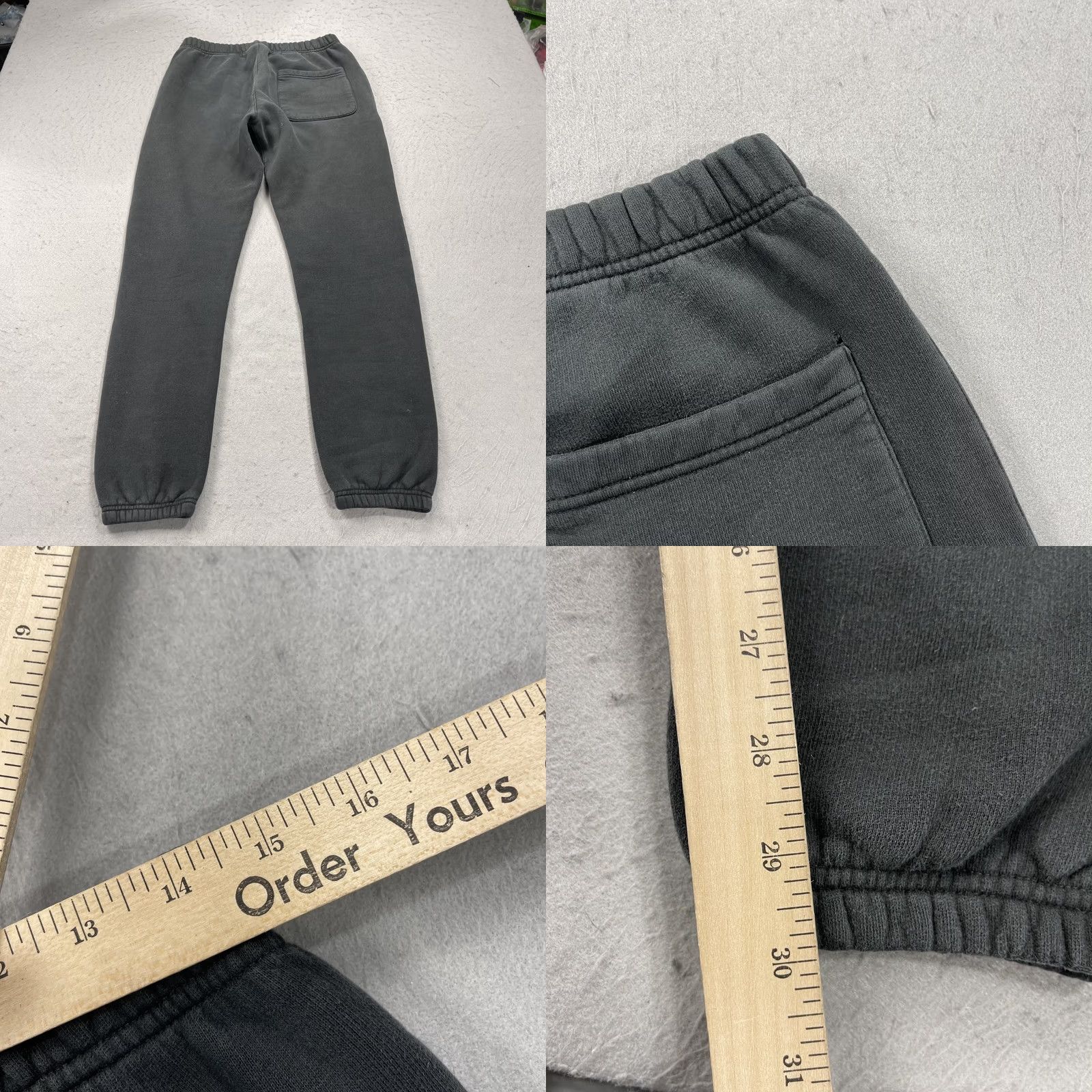 Essentials Essentials Sweatpants Mens S Black Tapered Fleece Jogger Size US 29 - 8 Thumbnail