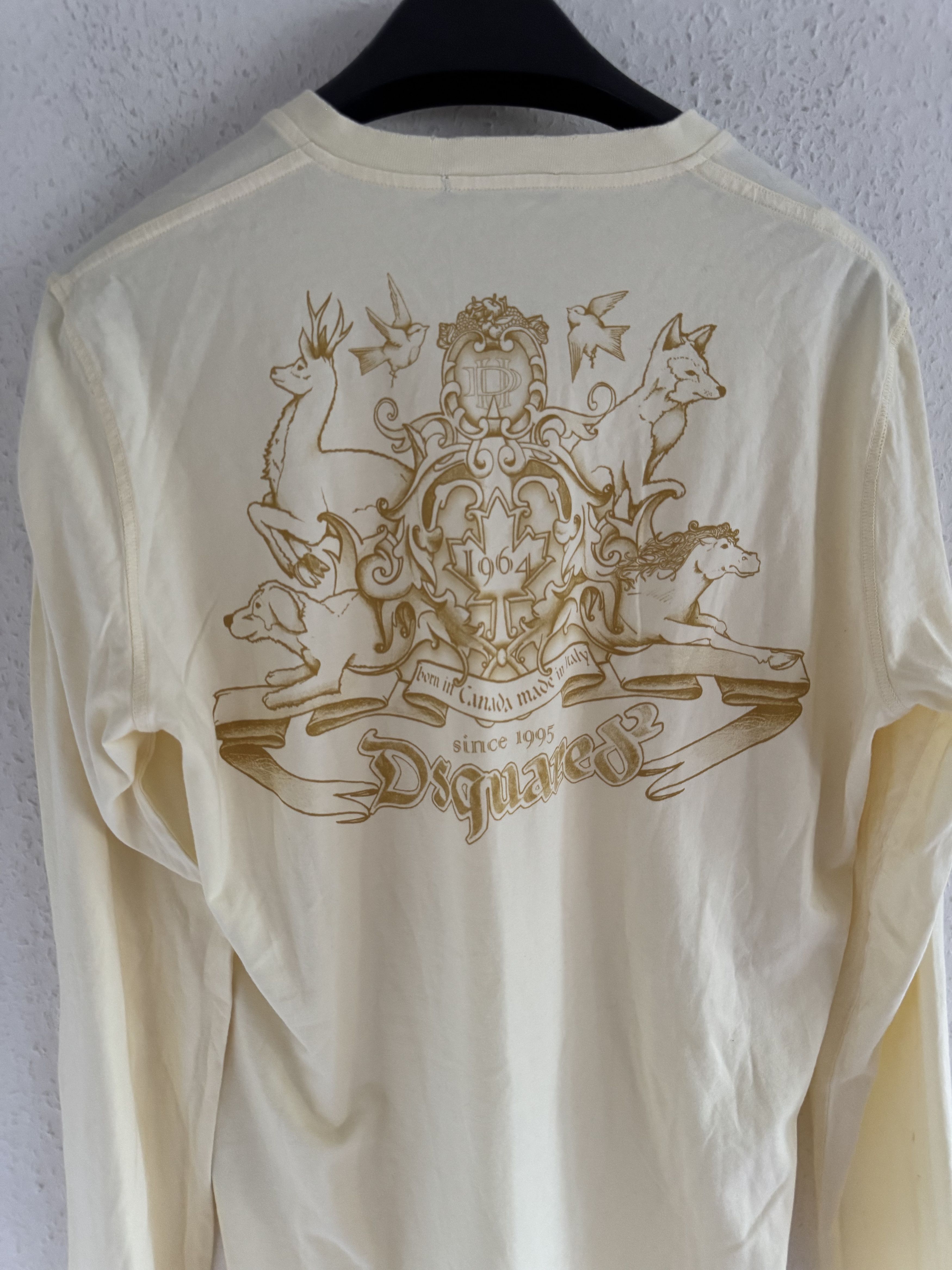 Dsquared2 Heritage Crest V-Neck Longsleeve Size US XL / EU 56 / 4 - 3 Thumbnail