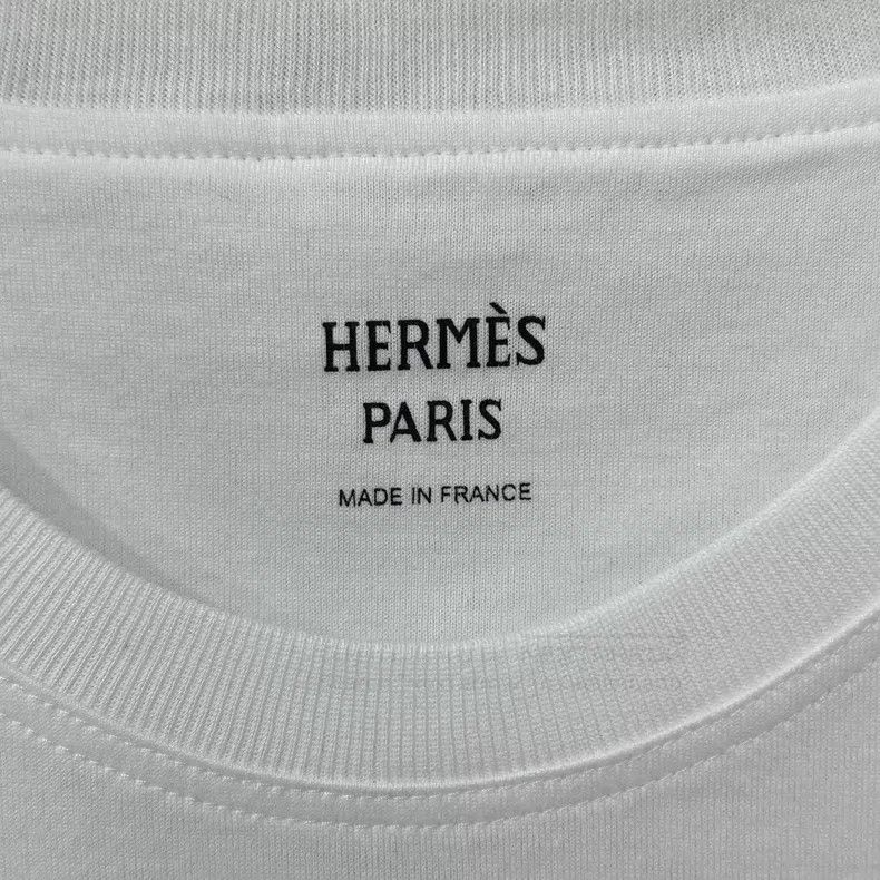 Hermes Hermes Pure White Pocket Logo Short Sleeve Size XXS / US 00 / IT 34 - 4 Thumbnail