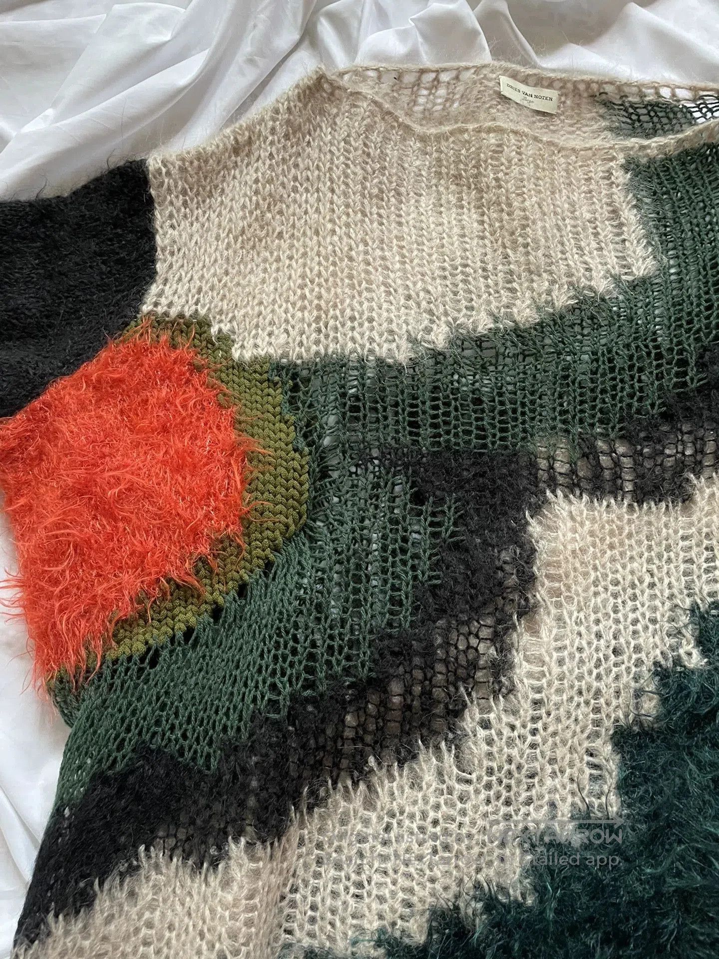 Dries Van Noten multicolored oversized knitted sweater. Size M / US 6-8 / IT 42-44 - 4 Thumbnail