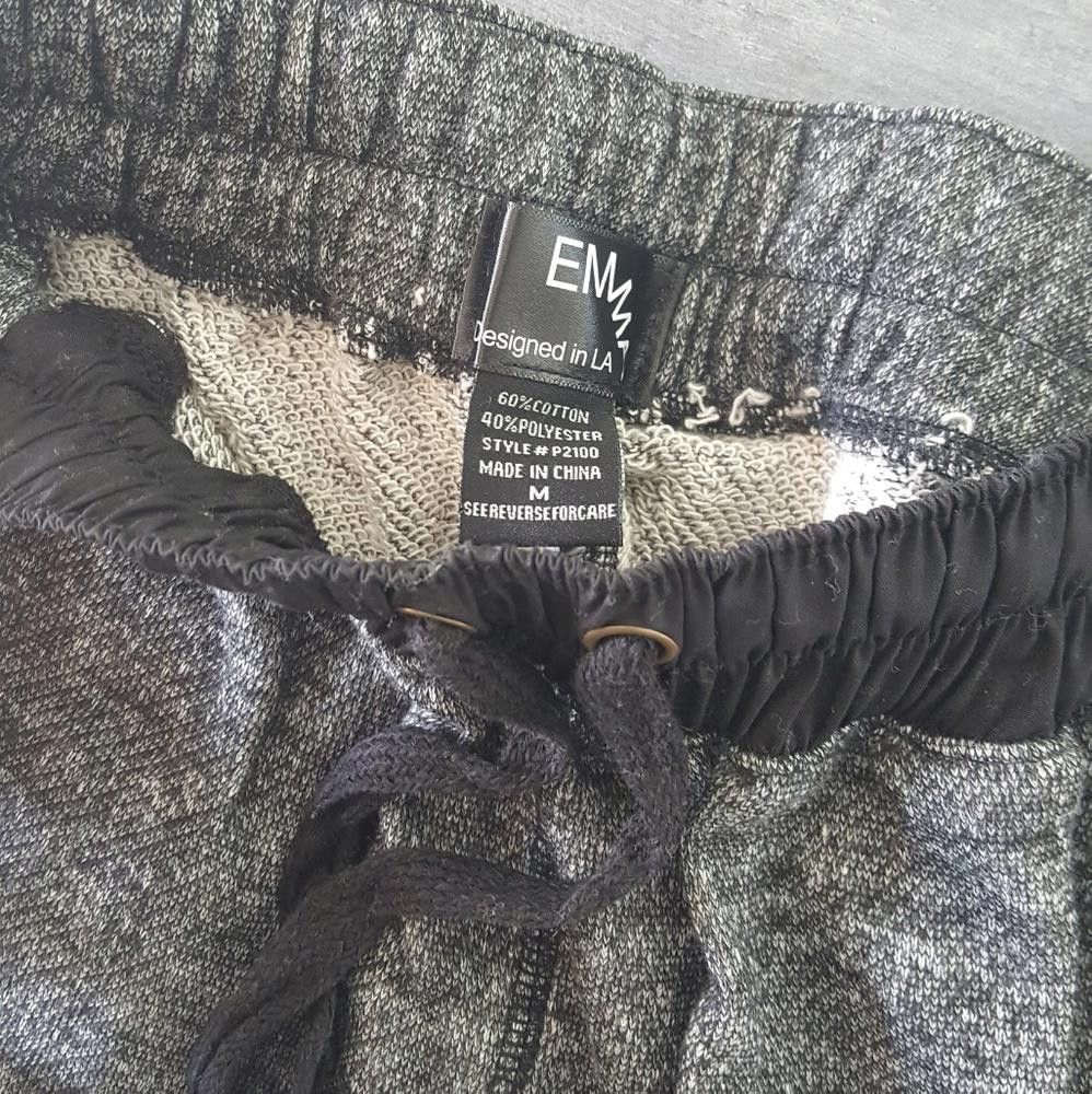 Designer Dark Slate Black Trim Sweats Size 32" / US 10 / IT 46 - 3 Thumbnail