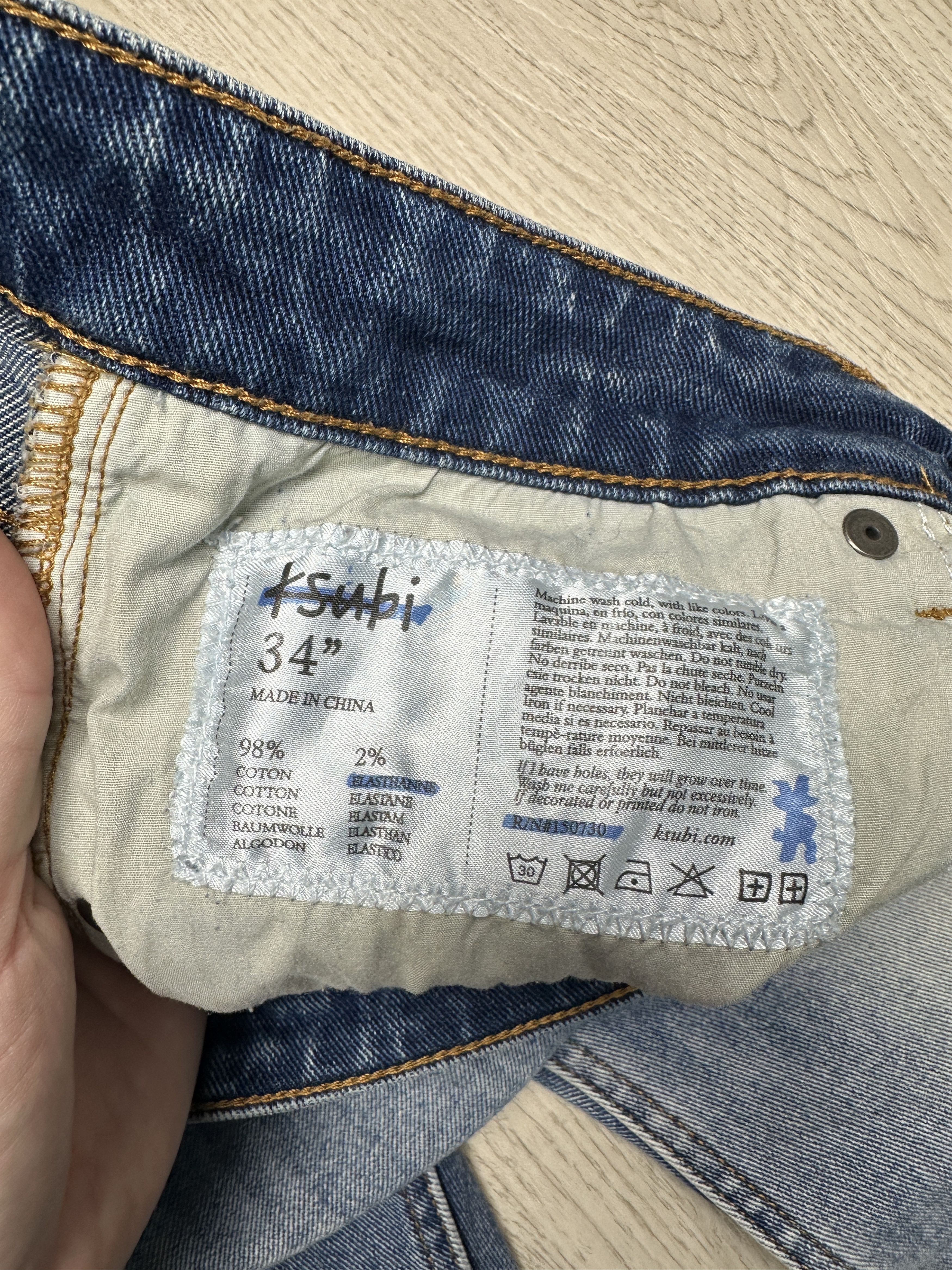 Ksubi Ksubi Chitch Pure Dynamite Mens Denim Pants Jeans Size US 34 / EU 50 - 6 Thumbnail
