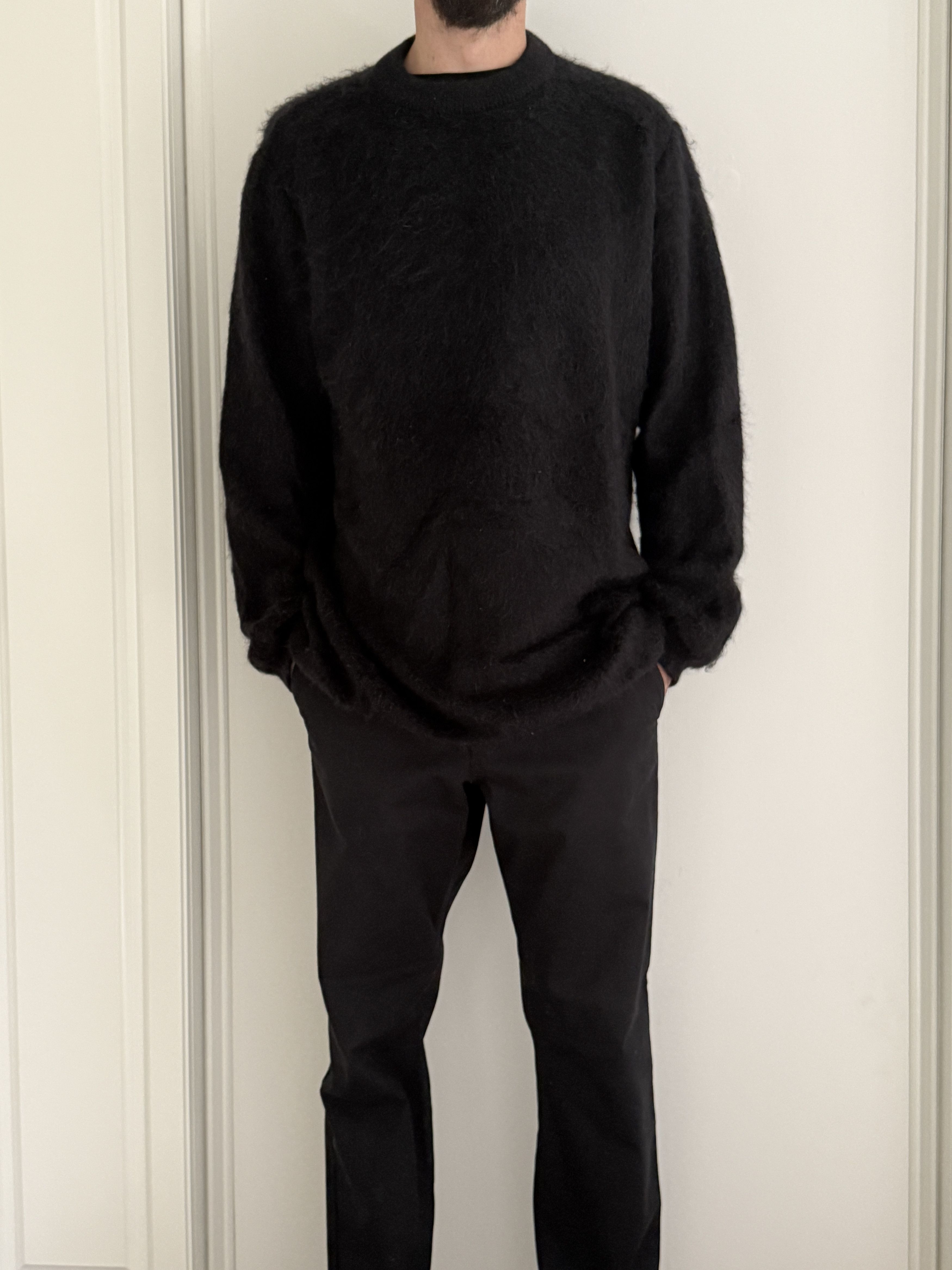 Acne Studios Black Jerry Mohair Sweater | Grailed