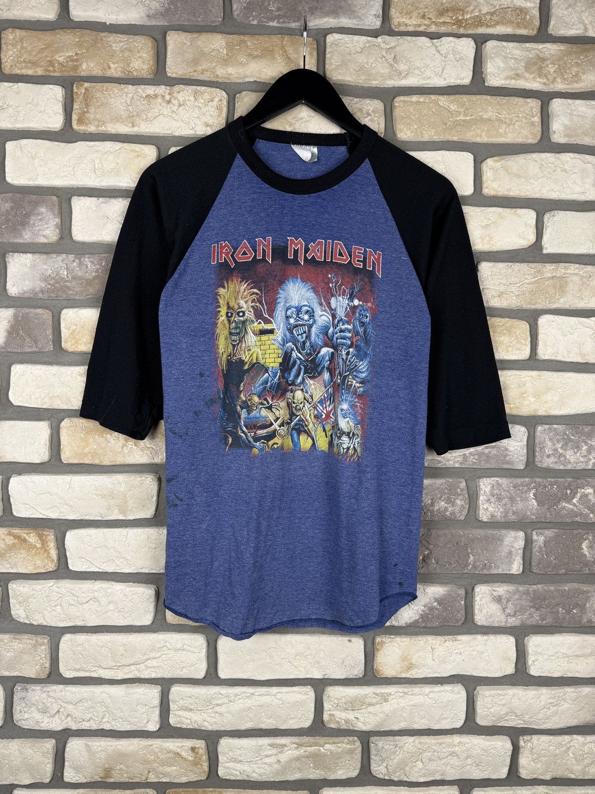 Iron Maiden × Vintage Very rare vintage 1990-s Iron maiden longsleeve Size S / US 4 / IT 40 - 1 Thumbnail
