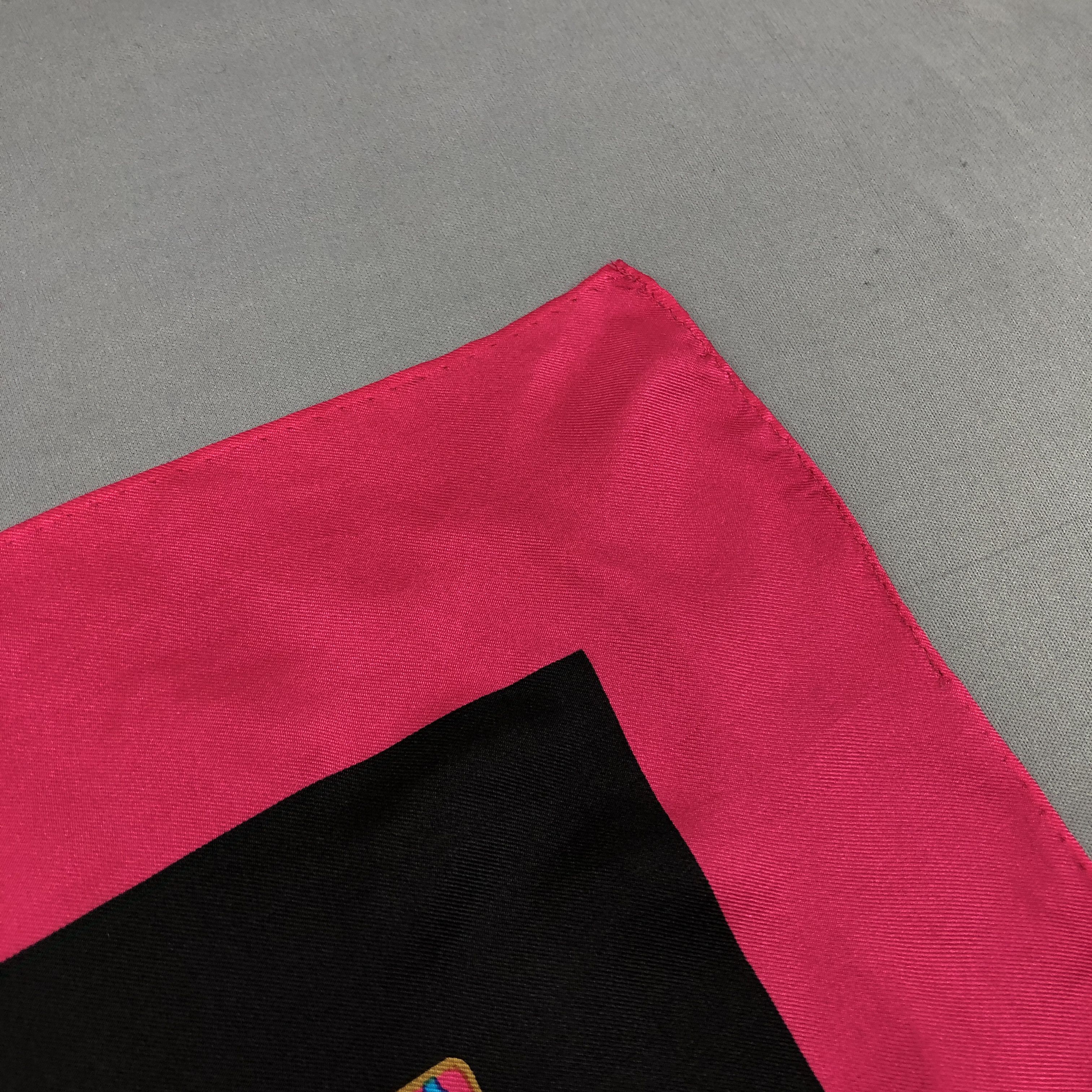 Vintage Vintage M.Borromeo SILK Scarf Twill Stole Wraps Scarves Size ONE SIZE - 14 Thumbnail