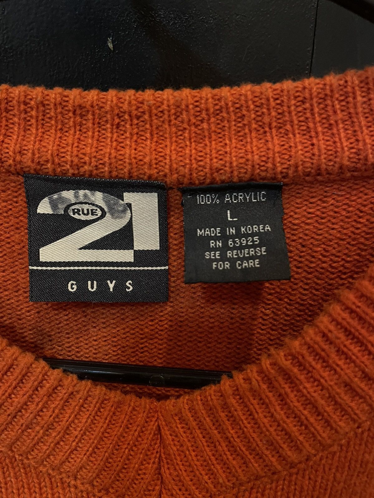 rue21 Vintage orange rue 21 sweater Size US L / EU 52-54 / 3 - 3 Thumbnail
