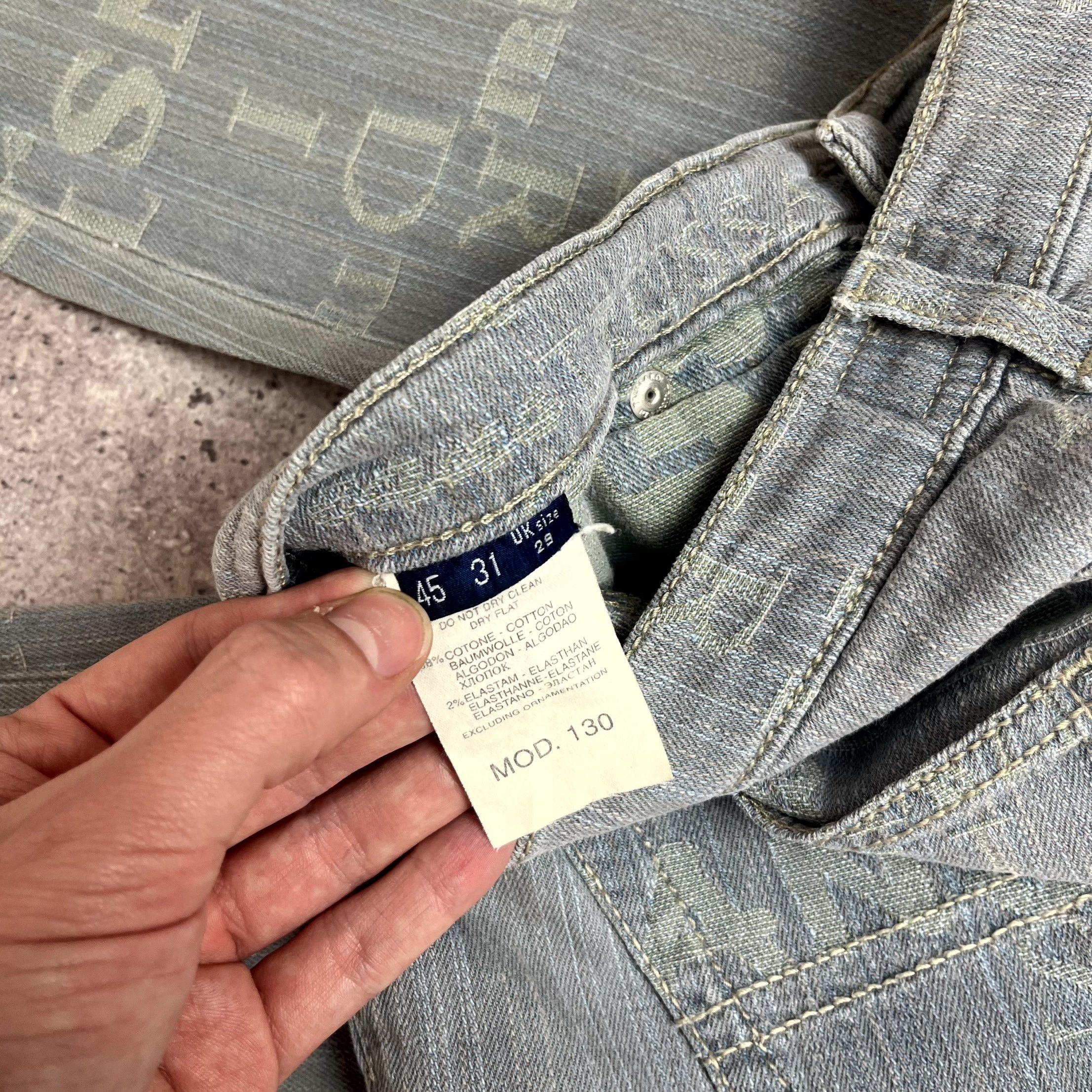 Trussardi Y2K Trussardi Gray Bootcut Flare Jeans Size 31 UK 29 Size 31" - 6 Thumbnail