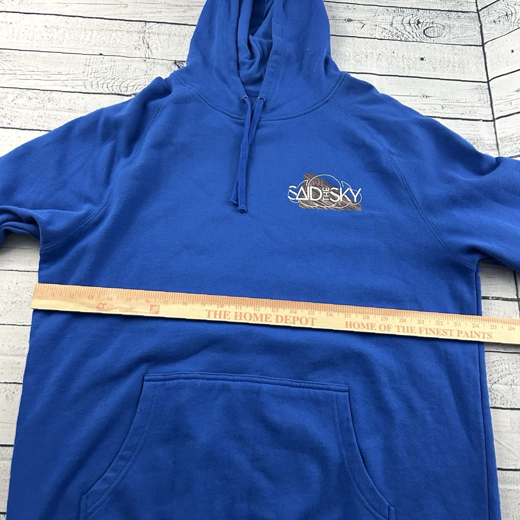 Vintage Said The Sky Red Rocks Hoodie Pullover Sweatshirt Men XXL Blue Size US XXL / EU 58 / 5 - 4 Thumbnail