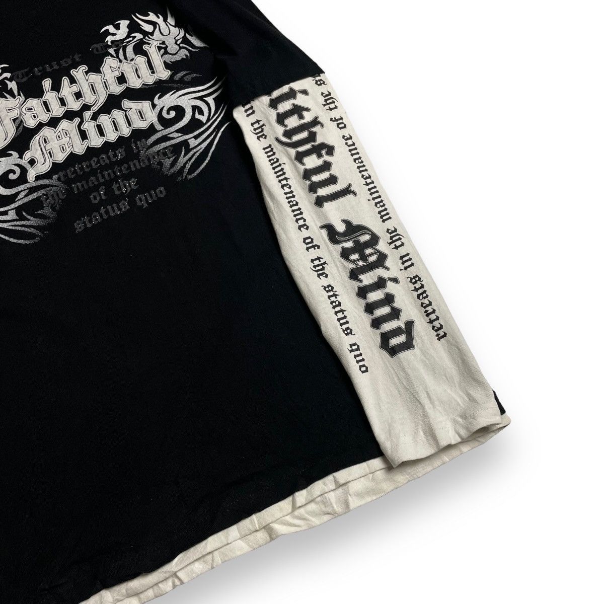 14th Addiction 🇯🇵 Y2K BEAUMERE POEM PUNK DOUBLE LAYER TSHIRT Size US M / EU 48-50 / 2 - 6 Thumbnail