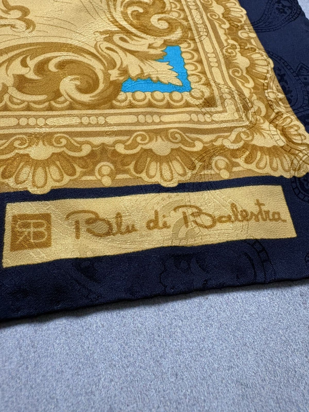 Vintage Vintage Renato Balestra Silk Scarf Baroque Horse Print Size ONE SIZE - 11 Thumbnail