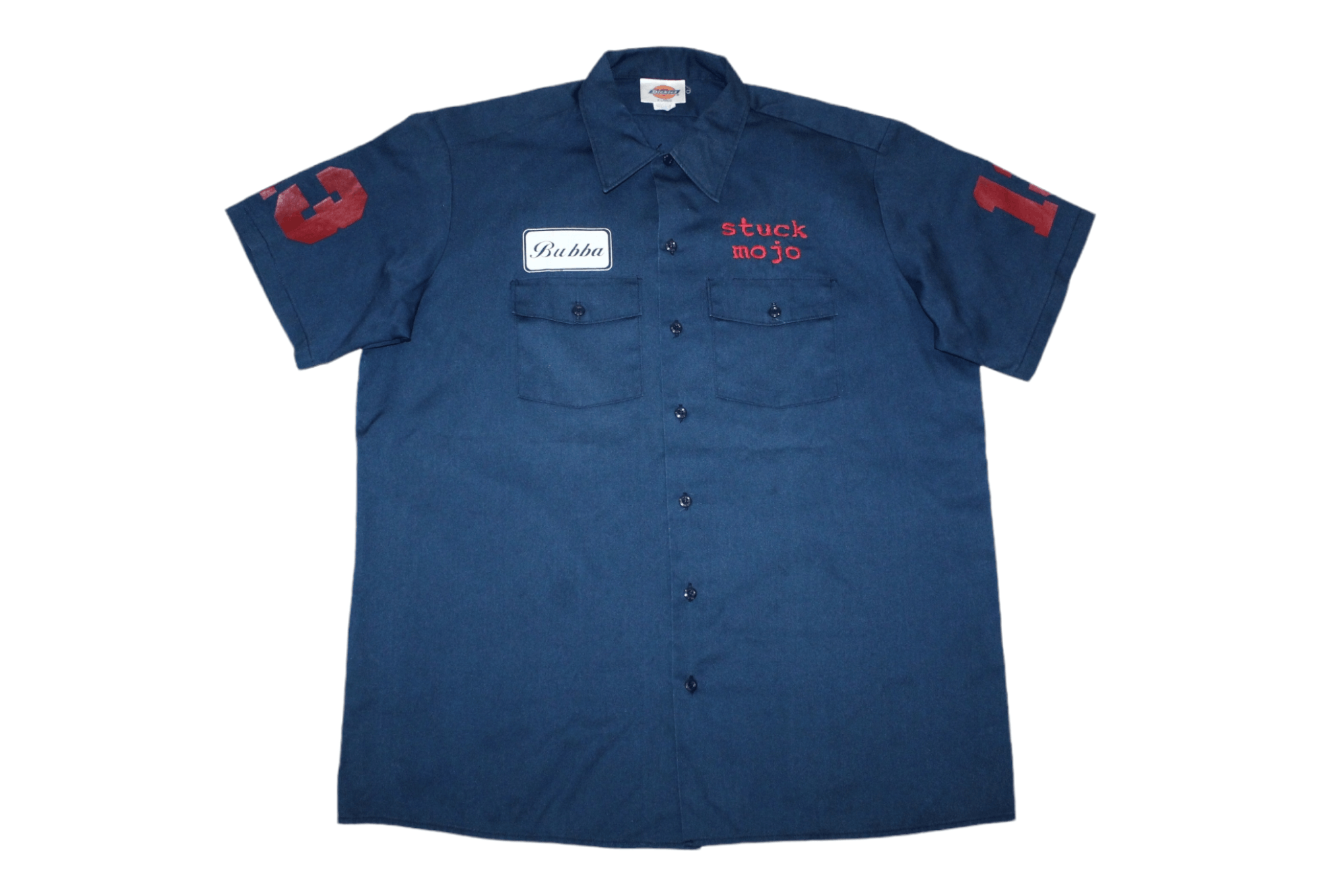 Band Tees RARE💥90s Dickies USA Stuck Mojo S/S Baggy Work Shirt Size US XL / EU 56 / 4 - 2 Thumbnail