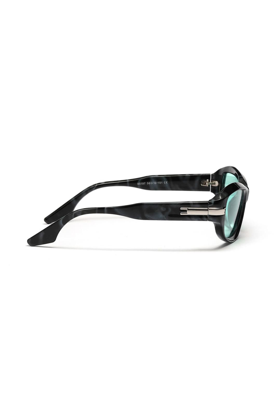 Other Y2k Avant Garde Futuristic Black Blue Sunglasses Unisex OS Size ONE SIZE - 4 Thumbnail