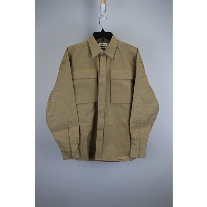 Alexander McQueen o1rshd1 Button Up Shirt in Brown Size US S / EU 44-46 / 1 - 1 Thumbnail