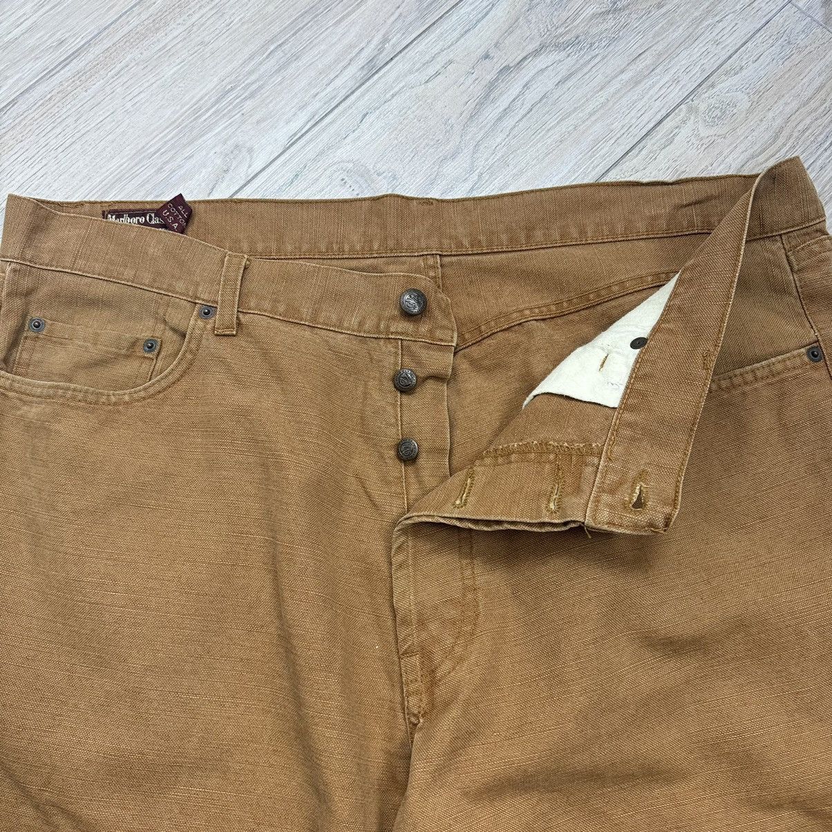 Marlboro Vintage 90s Marlboro Classics British Khaki Baggy Pants Size US 40 / EU 56 - 10 Thumbnail