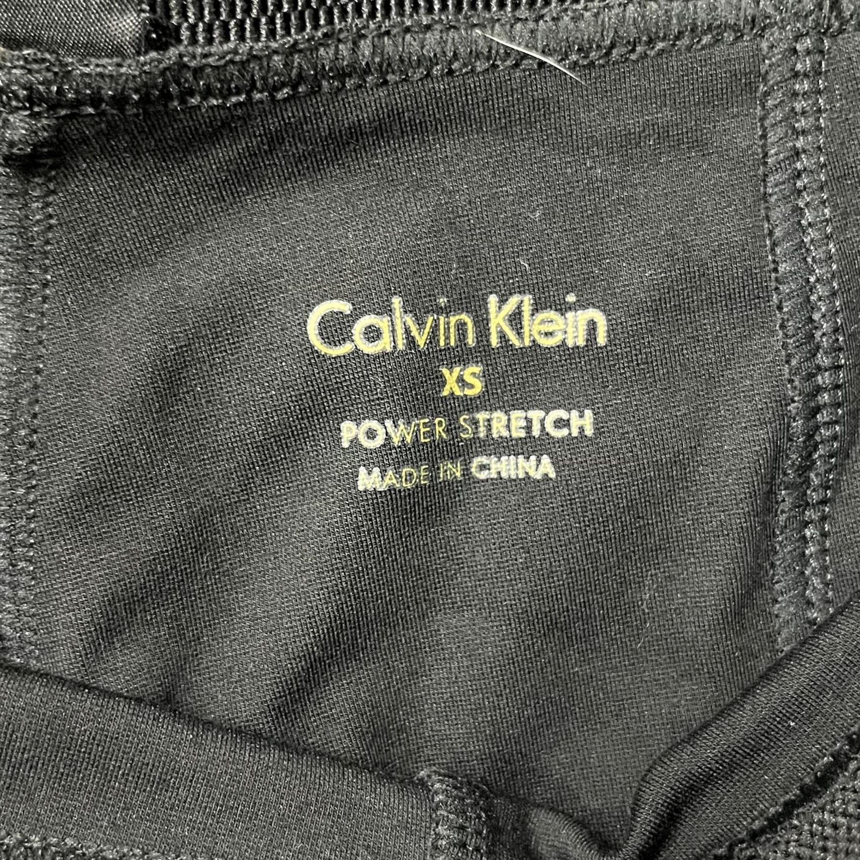 Calvin Klein Calvin Klein Leggings Womens XS Black Power Stretch High Rise Ankle Casual Size 26" / US 2 / IT 38 - 4 Thumbnail