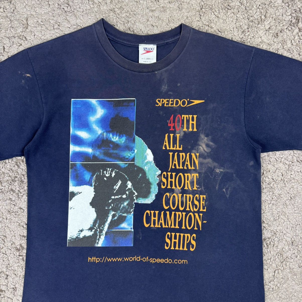 Speedo Vintage 90’s Speedo 40th All Japan Championships T-shirt Size US L / EU 52-54 / 3 - 5 Thumbnail