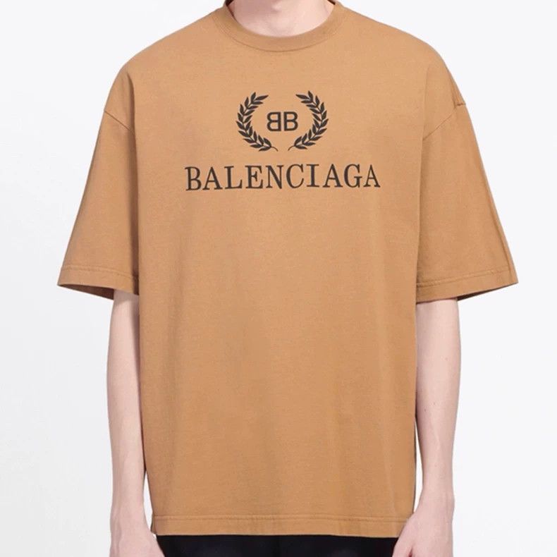 Balenciaga Balenciaga Wheat Spike Khaki Short Sleeve Size US S / EU 44-46 / 1 - 1 Thumbnail