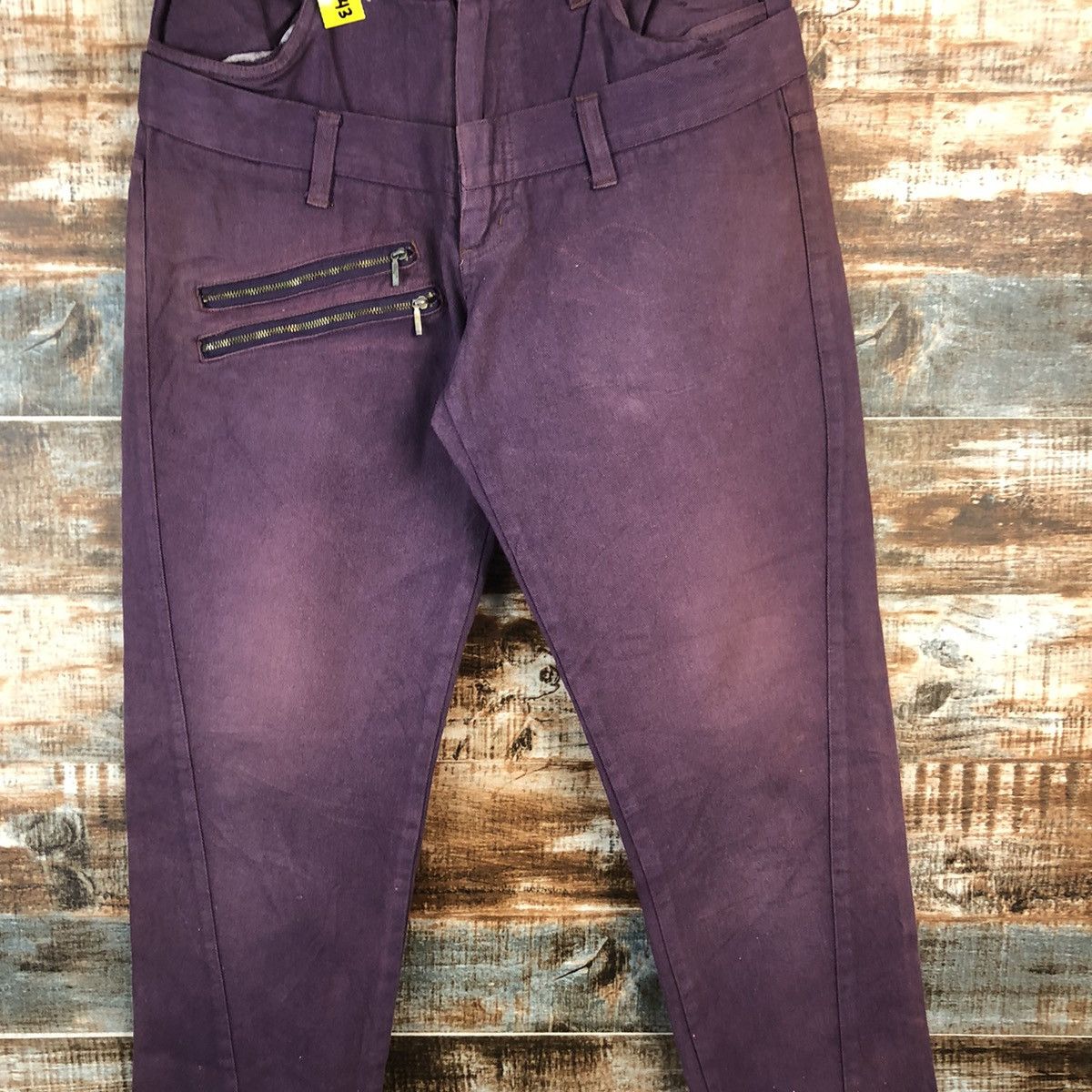 Japanese Brand DL Jungle Strom double waist rapper Purple Cargo Pants #C743 Size US 30 / EU 46 - 5 Thumbnail