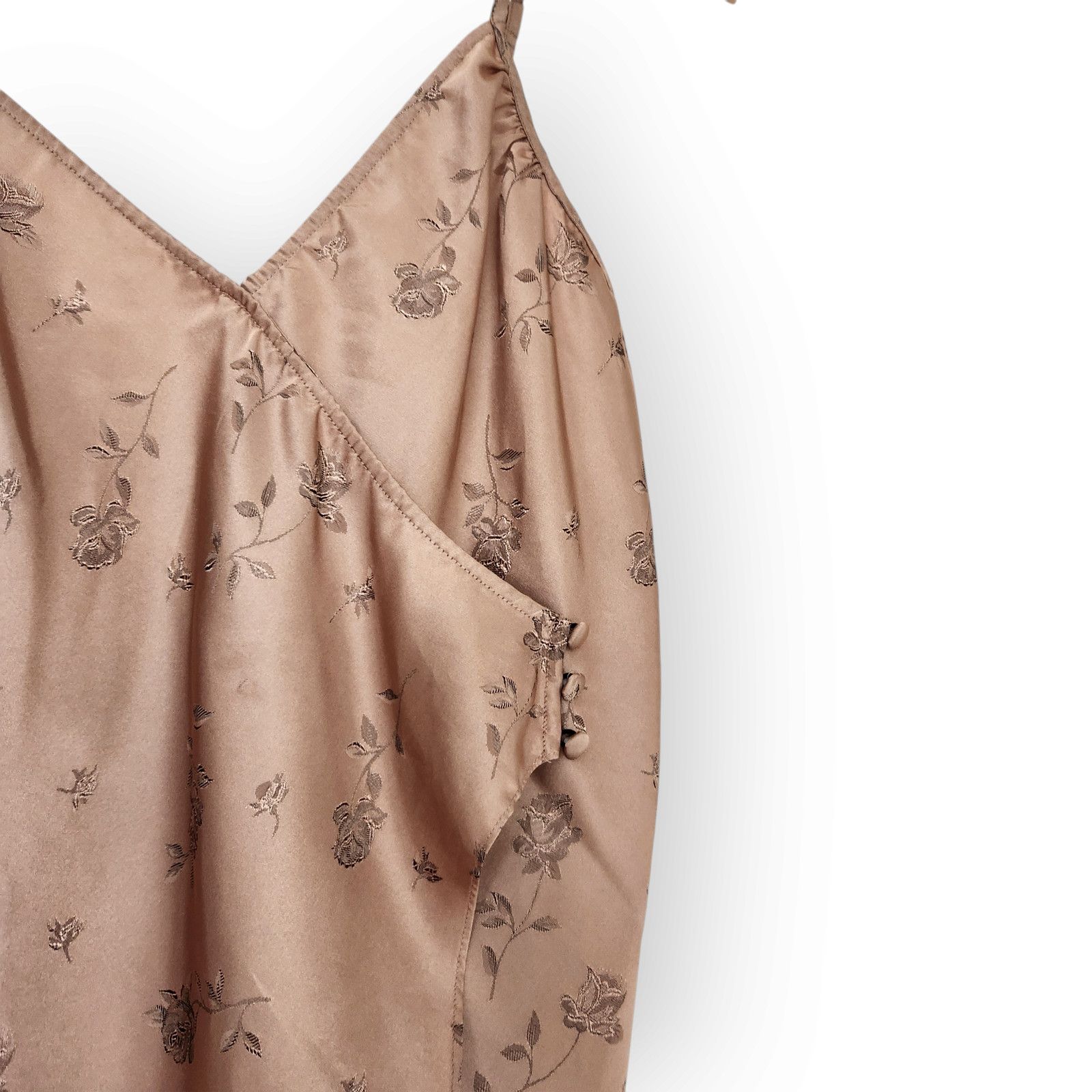 Vintage Vintage Secret Treasures Light Brown Jacquard Wrap Tank Top Size M / US 6-8 / IT 42-44 - 3 Thumbnail