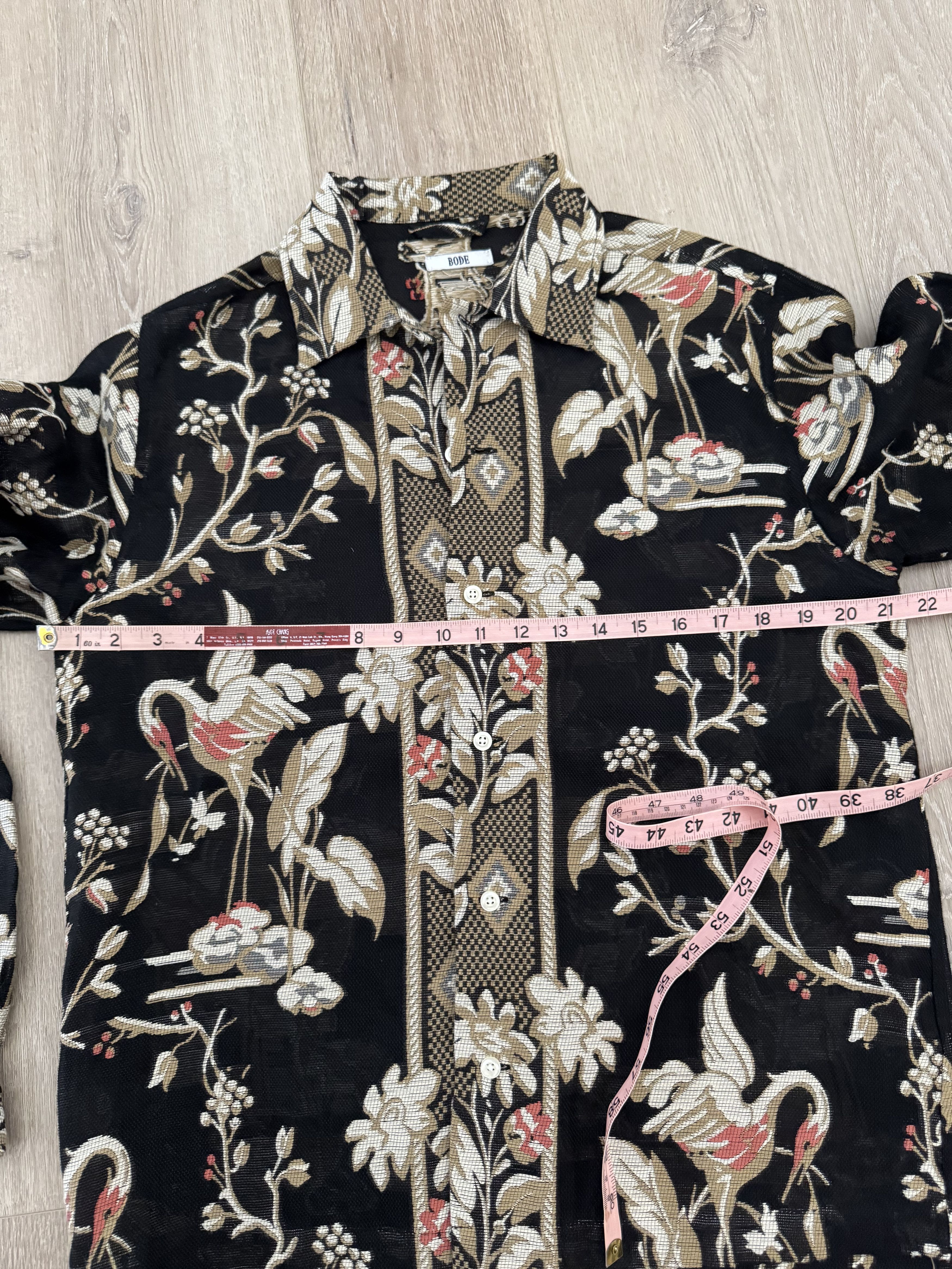 Bode Bode Cranes Longsleeve Button Up Shirt Size US M / EU 48-50 / 2 - 8 Thumbnail