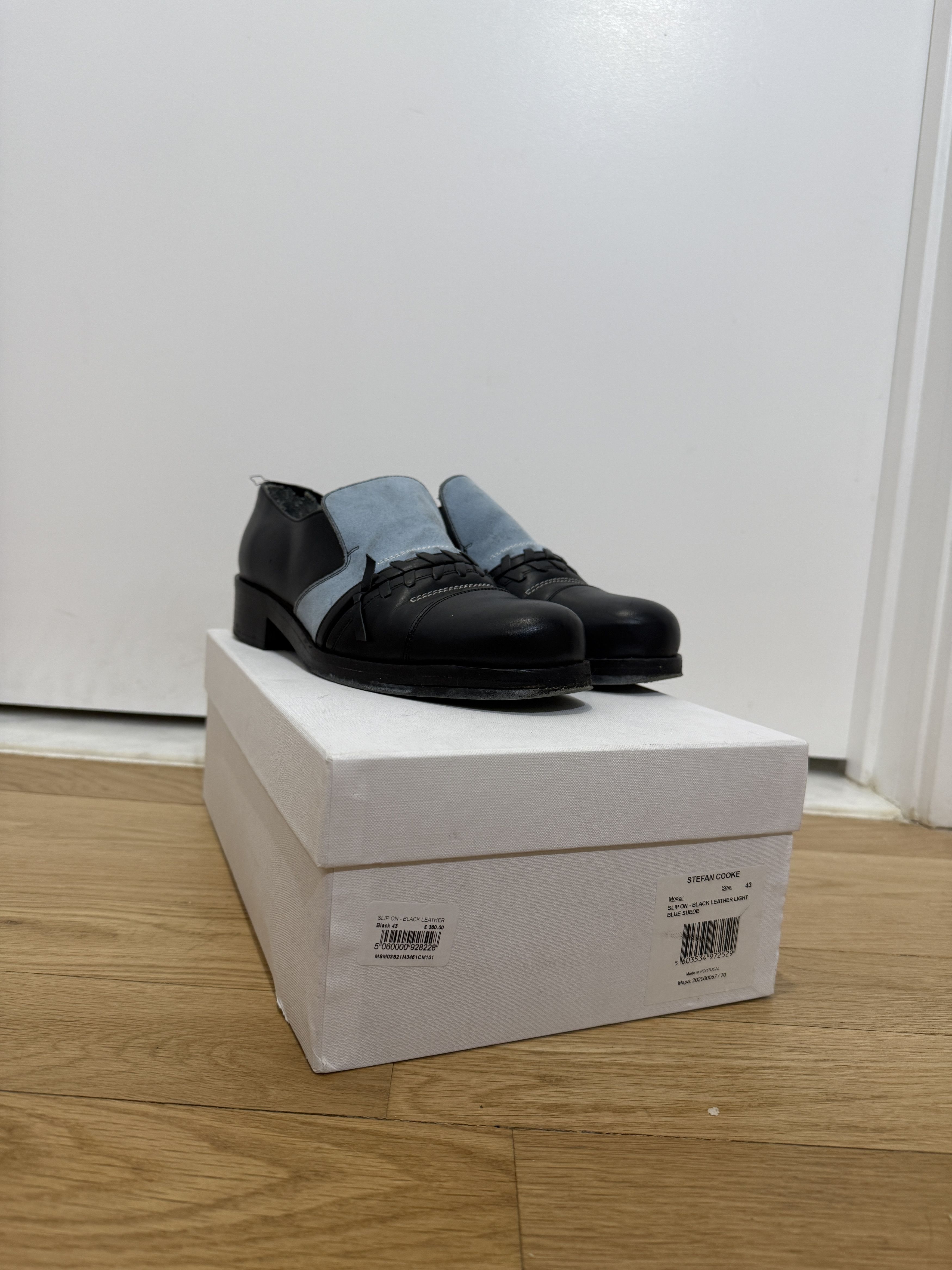 Suede Stitched Loafers