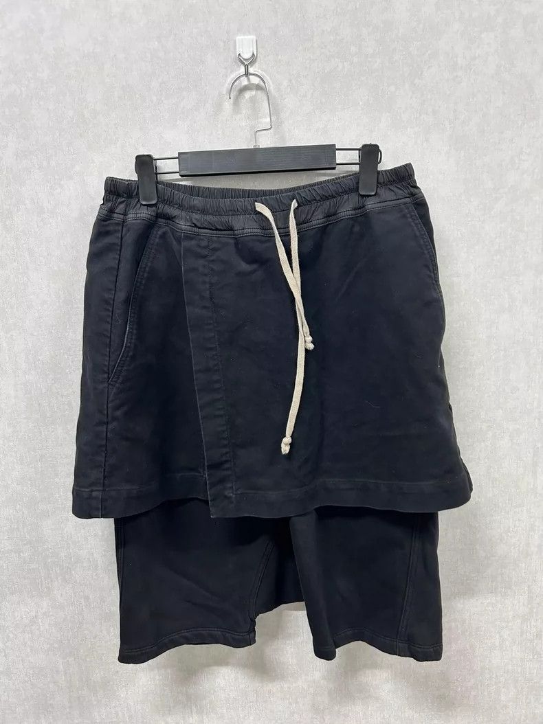 Rick Owens Rick Owens size s Dark Black Double Culottes pants Size US 28 / EU 44 - 1 Thumbnail