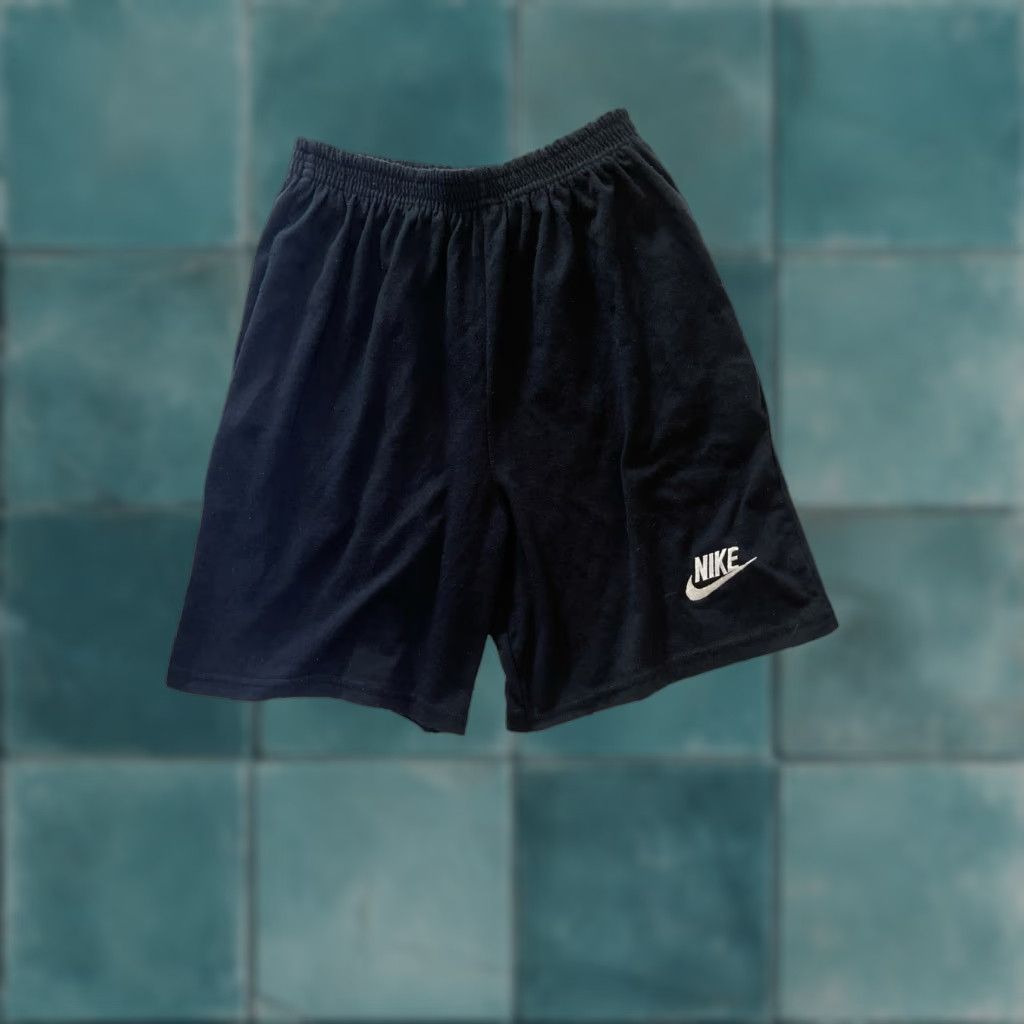 Nike VINTAGE Nike Athletic Gym Shorts Mens L 90s Black Made in USA Size US 33 - 1 Thumbnail