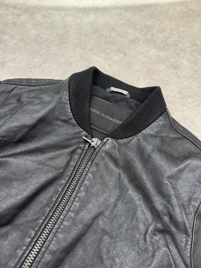 Daniele Alessandrini Daniele Alessandrini Black Bomber Leather Jacket Size US S / EU 44-46 / 1 - 5 Thumbnail
