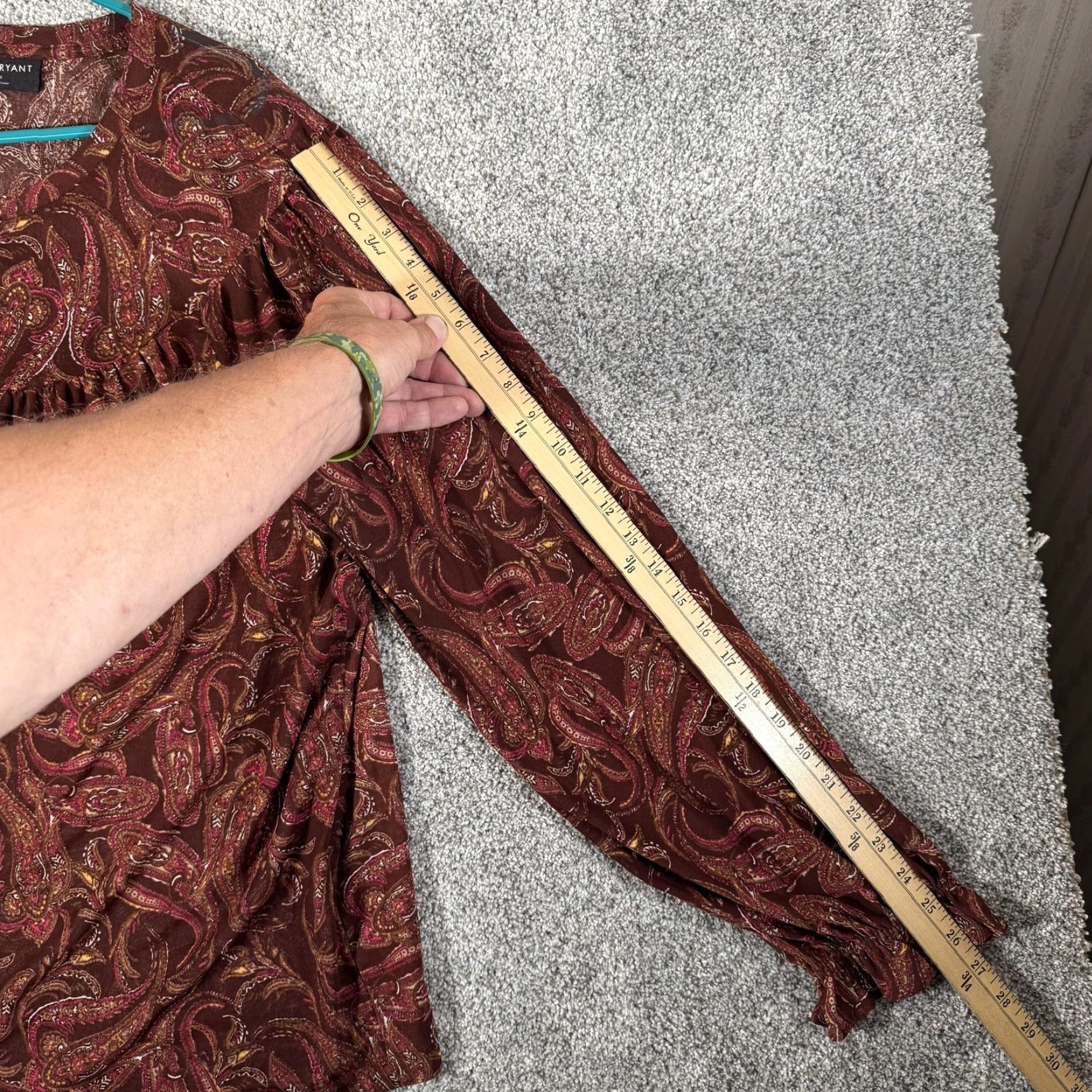 Vintage Lane Bryant Top Size 18/20 Rust Paisley Peasant Boho Romantic Office Chic Fall Size XXL / US 16-18 / IT 52-54 - 4 Thumbnail