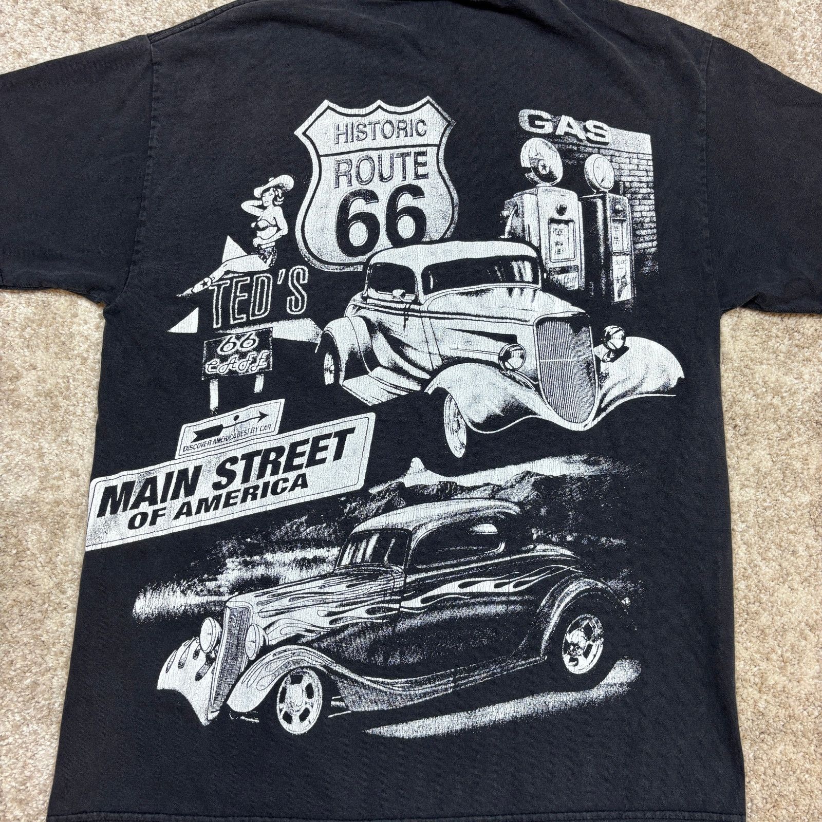 Vintage Vintage Y2K Route 66 Main Street of America Shirt Men's L Size US L / EU 52-54 / 3 - 3 Thumbnail